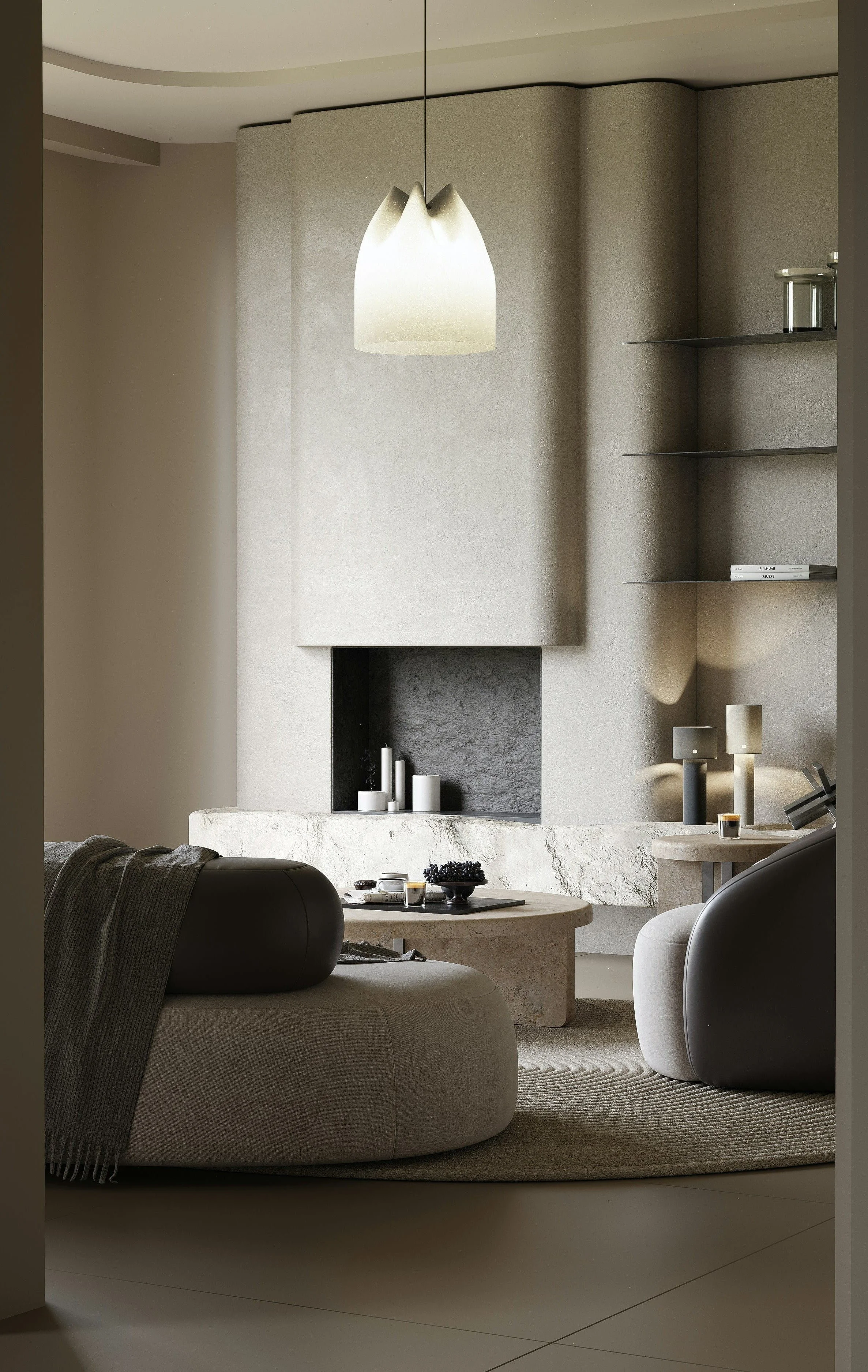 Residential interior design consultancy example showing space planning and concept development for a private home.