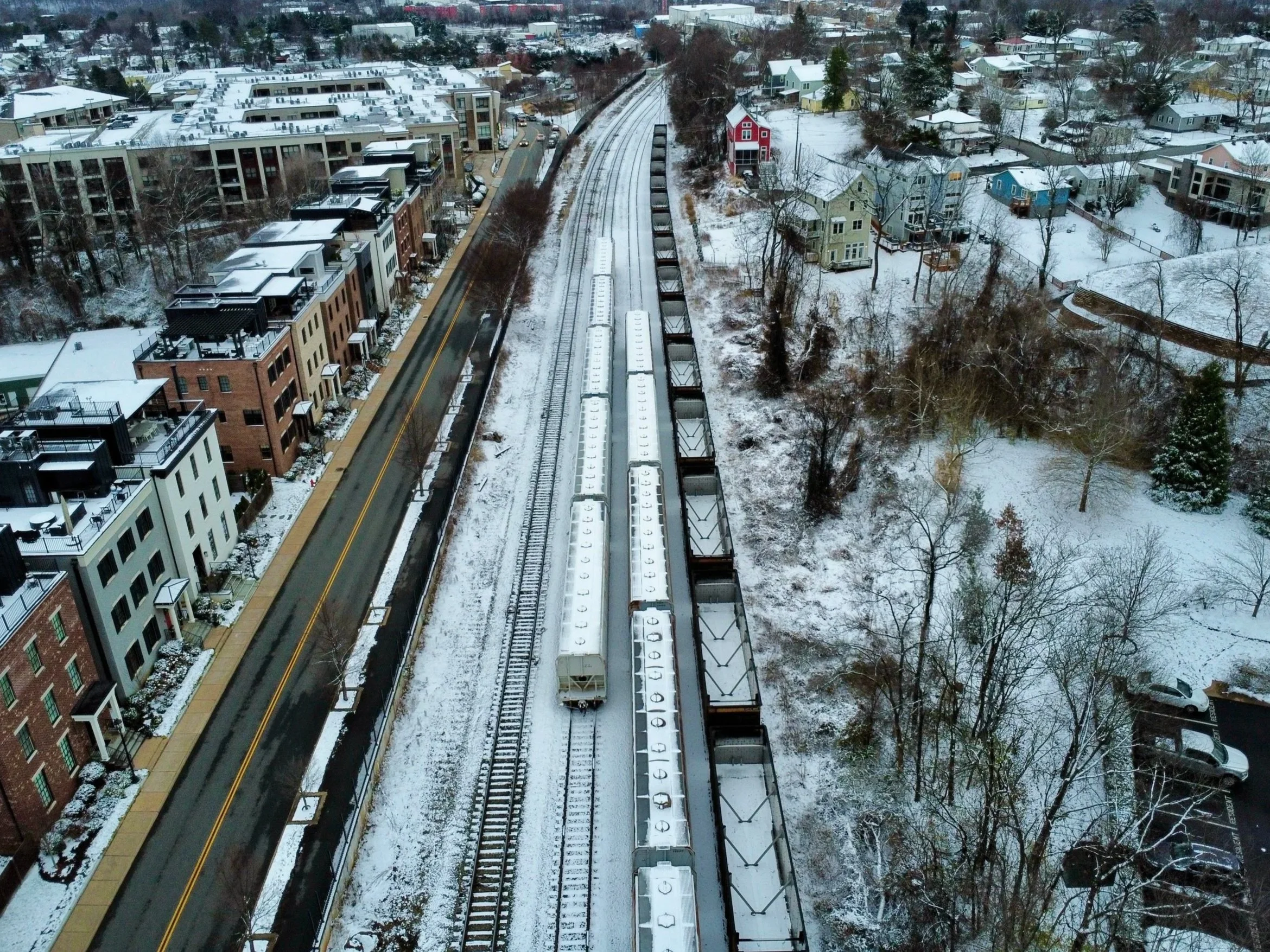 Downtown Charlottesville, Virgina, Winter 2025