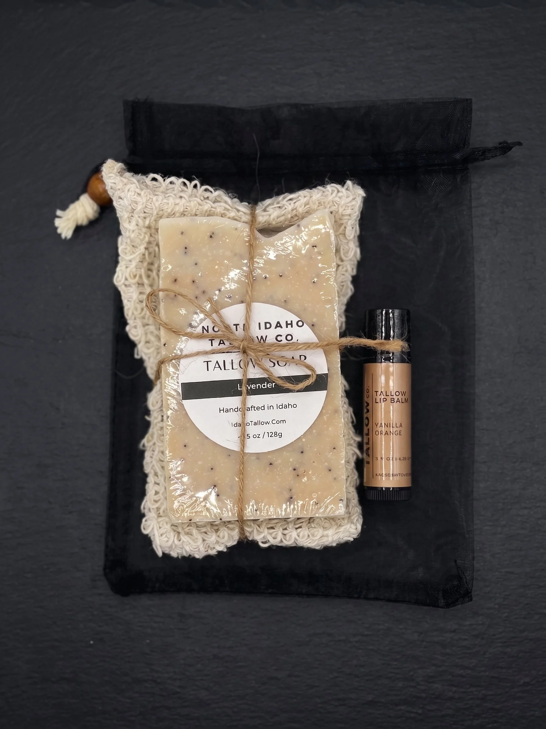 lavender soap and vanilla orange chapstick