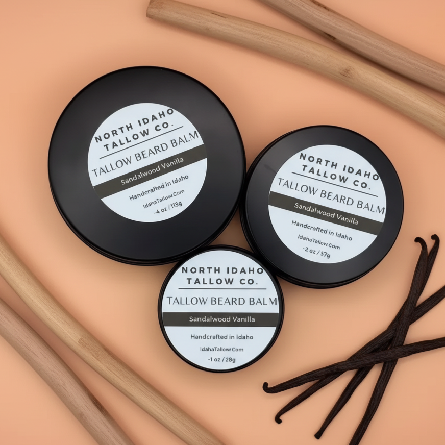 Sandalwood Vanilla Tallow Beard Balm