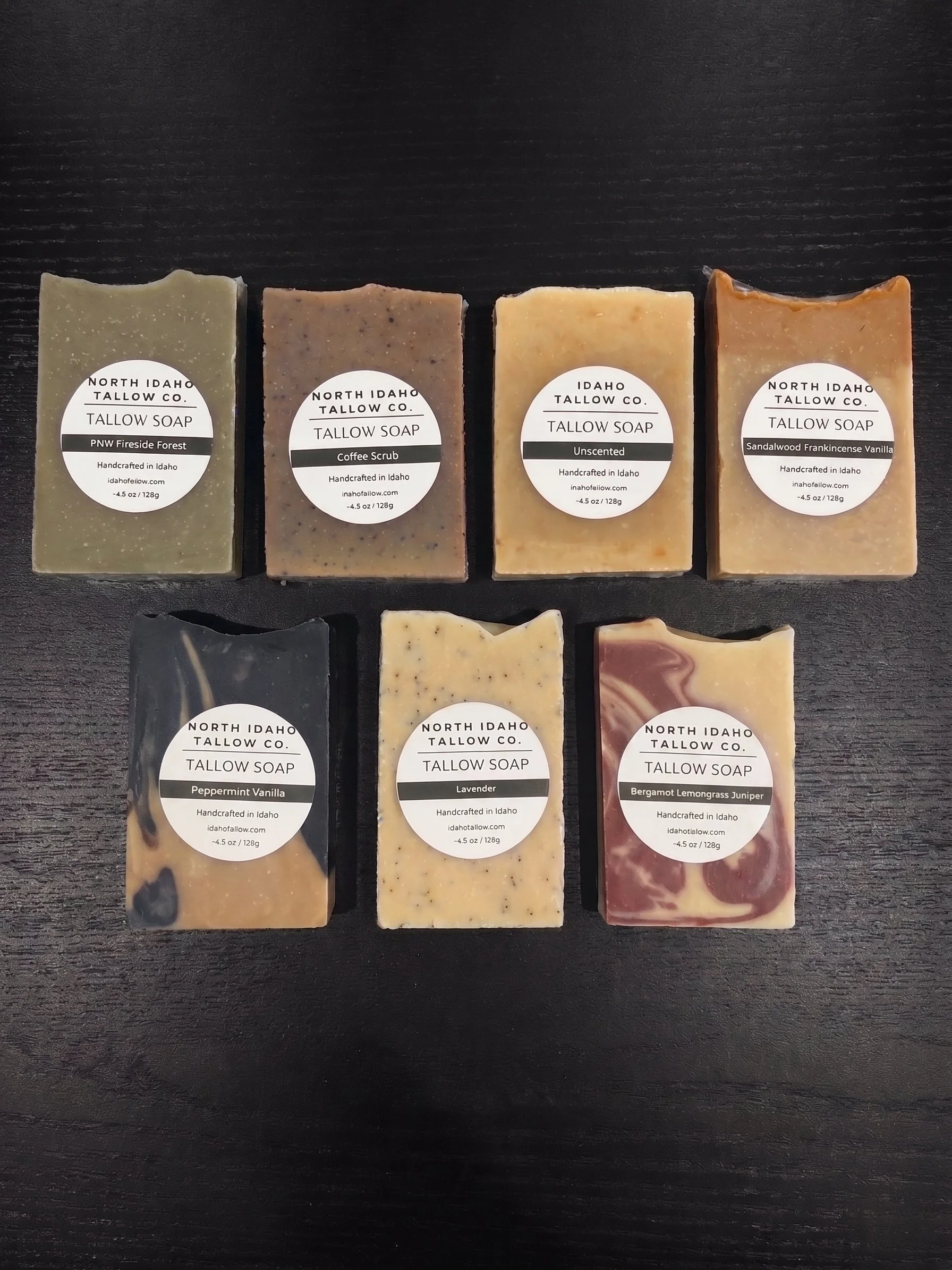 all the tallow soaps - 7 scents