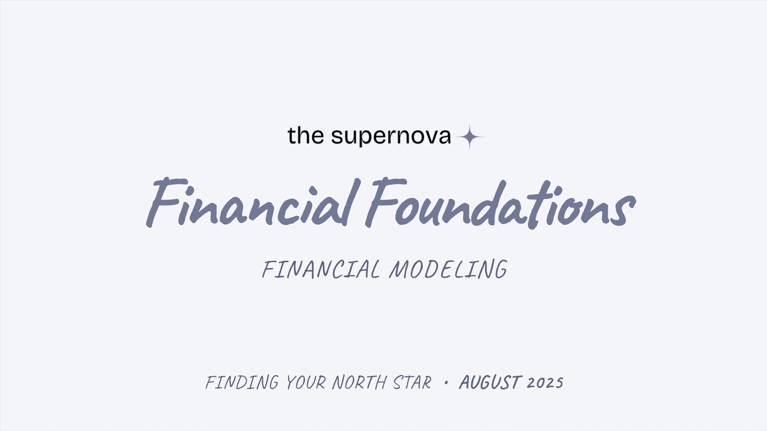 Financial modeling