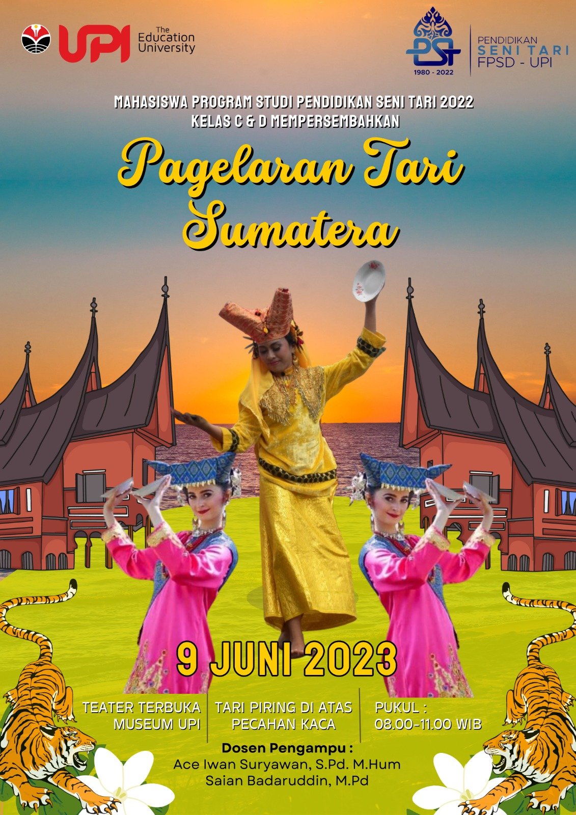Pagelaran Tari Sumatera "Tari Piring diatas Kaca"