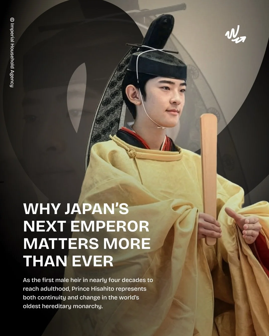 Japan&rsquo;s imperial line is one of the oldest in the world.
But today, it faces a modern challenge.

Under current law, only male heirs from the paternal line can inherit the throne. That leaves Prince Hisahito as the only heir of his generation.
