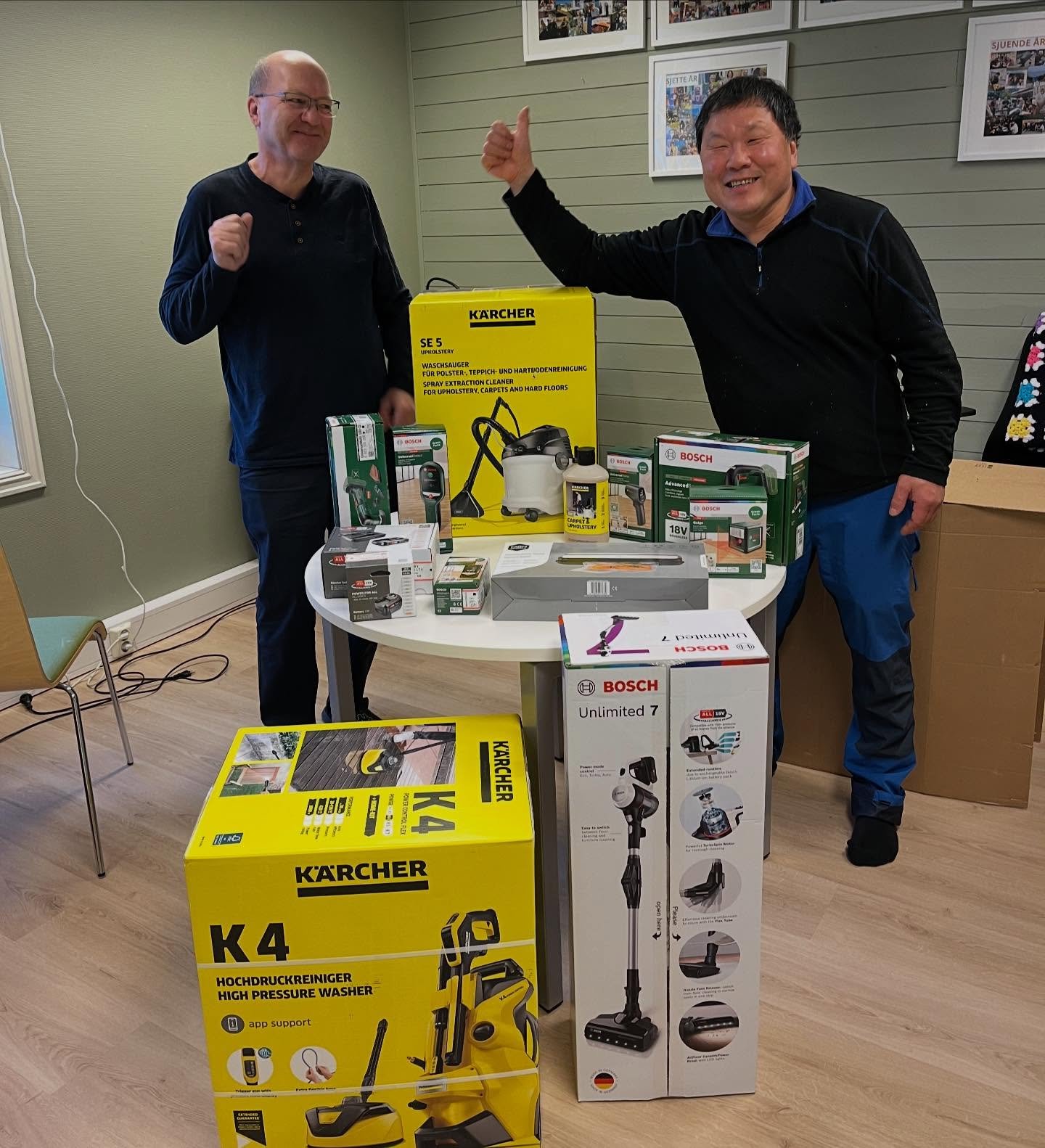 Vi har v&aelig;rt s&aring; utrolig heldig &aring; f&aring; st&oslash;tte til verkt&oslash;y av TEMAfondet2025🧡 Dette gj&oslash;r hverdagen mye lettere n&aring;r vi driver med driftsoppgaver, samt at vi kan ta godt vare p&aring; lokalene v&aring;re i