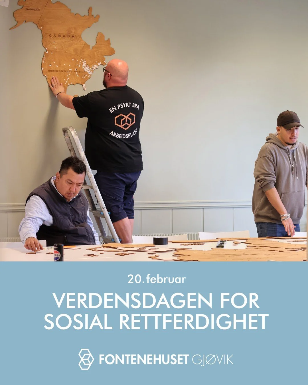 I dag er det Verdensdagen for sosial rettferdighet 🧡

Hos oss betyr det:
&ndash; &Aring;pen d&oslash;r for alle
&ndash; Rimelig lunsj
&ndash; Fritidsaktiviteter for alle
&ndash; Fellesskap uten diskriminering
&ndash; St&oslash;tte til jobb og studie