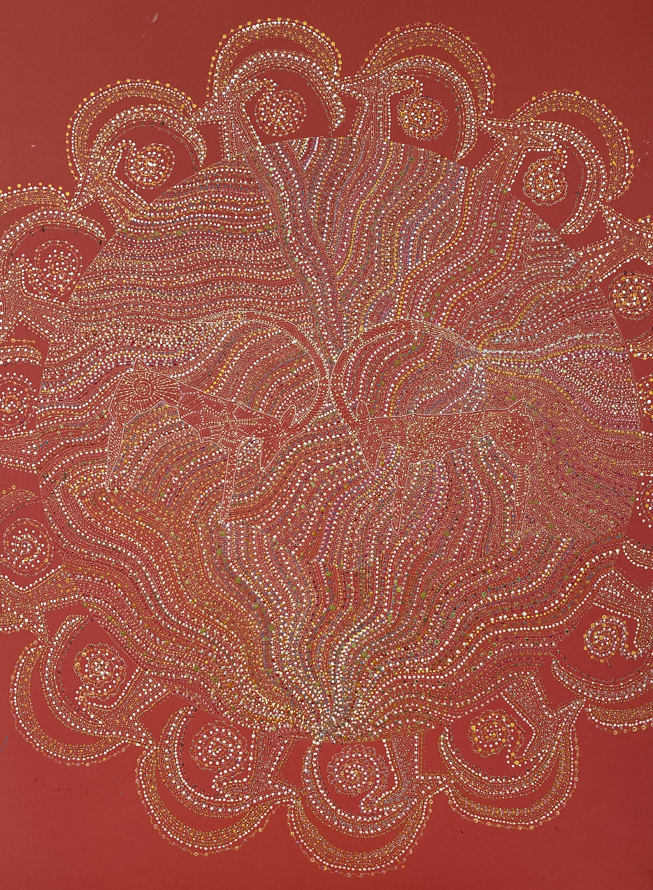 Du soleil, 70х100 graphique, papier, stylo gel, acrylique.png