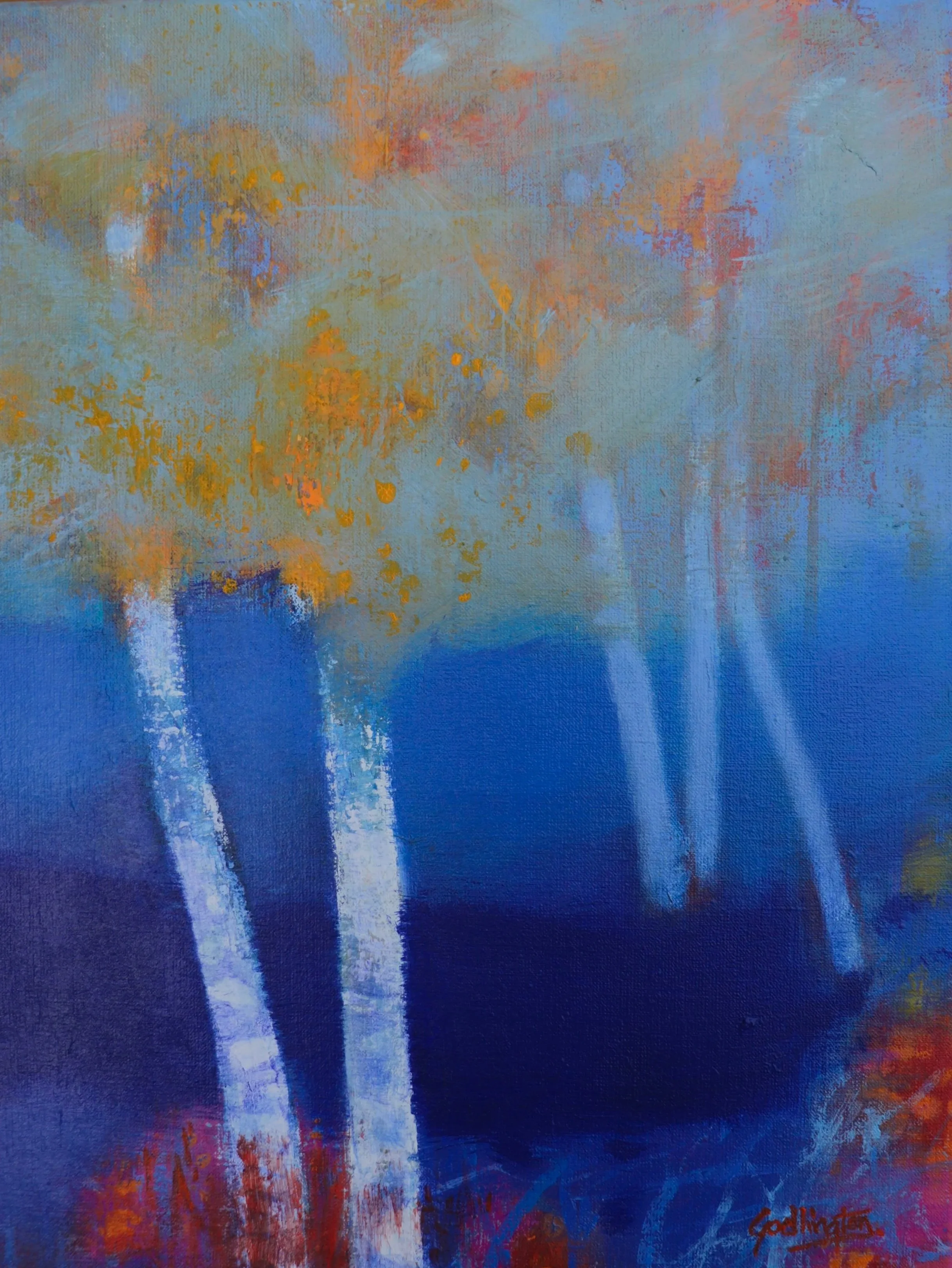 Tulloch Birches - 30x40cm - £475 - Enquire at Speybank Studio, Grantown-on-Spey