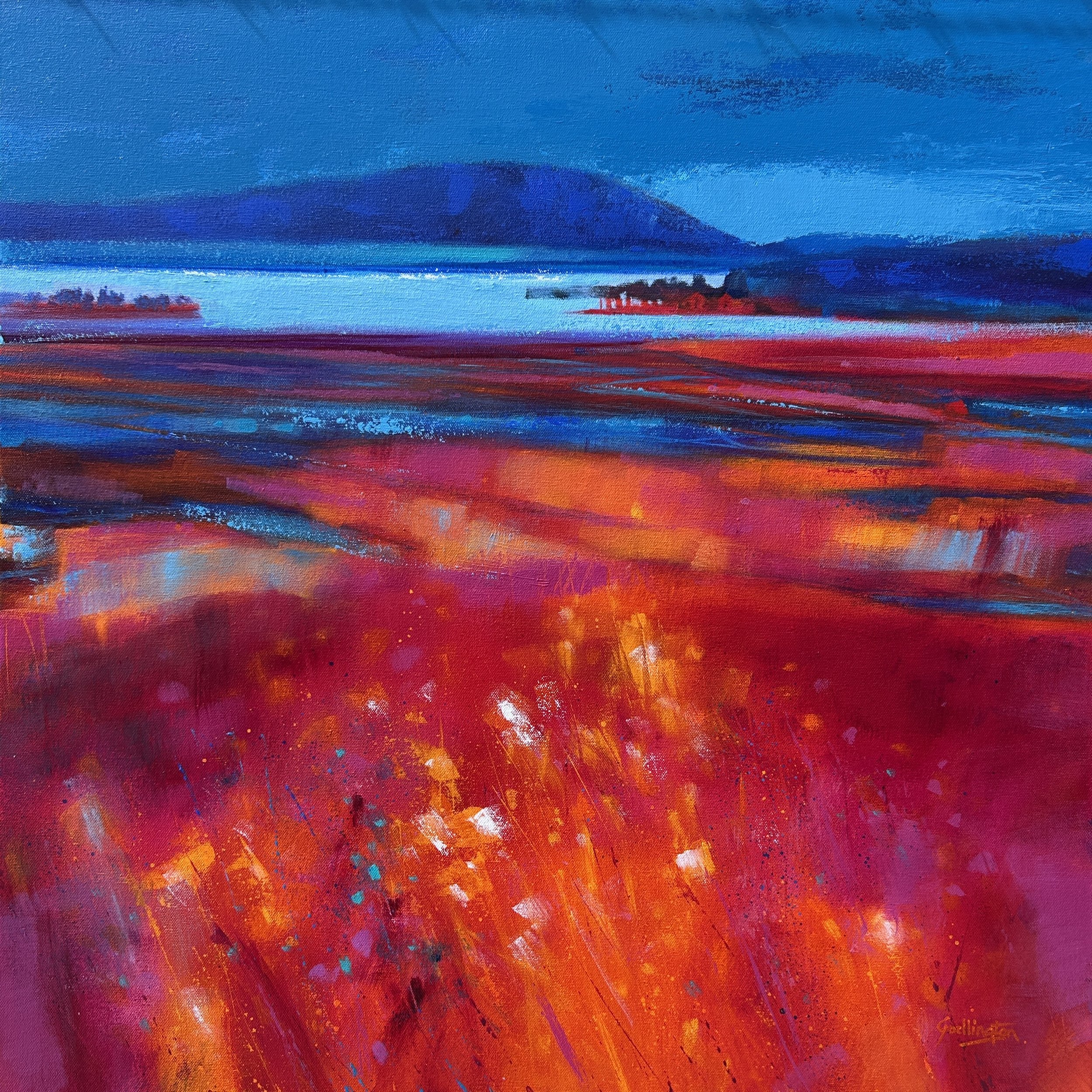 Towards Lochindorb - 70x70cm Available at Speybank Studio £1195