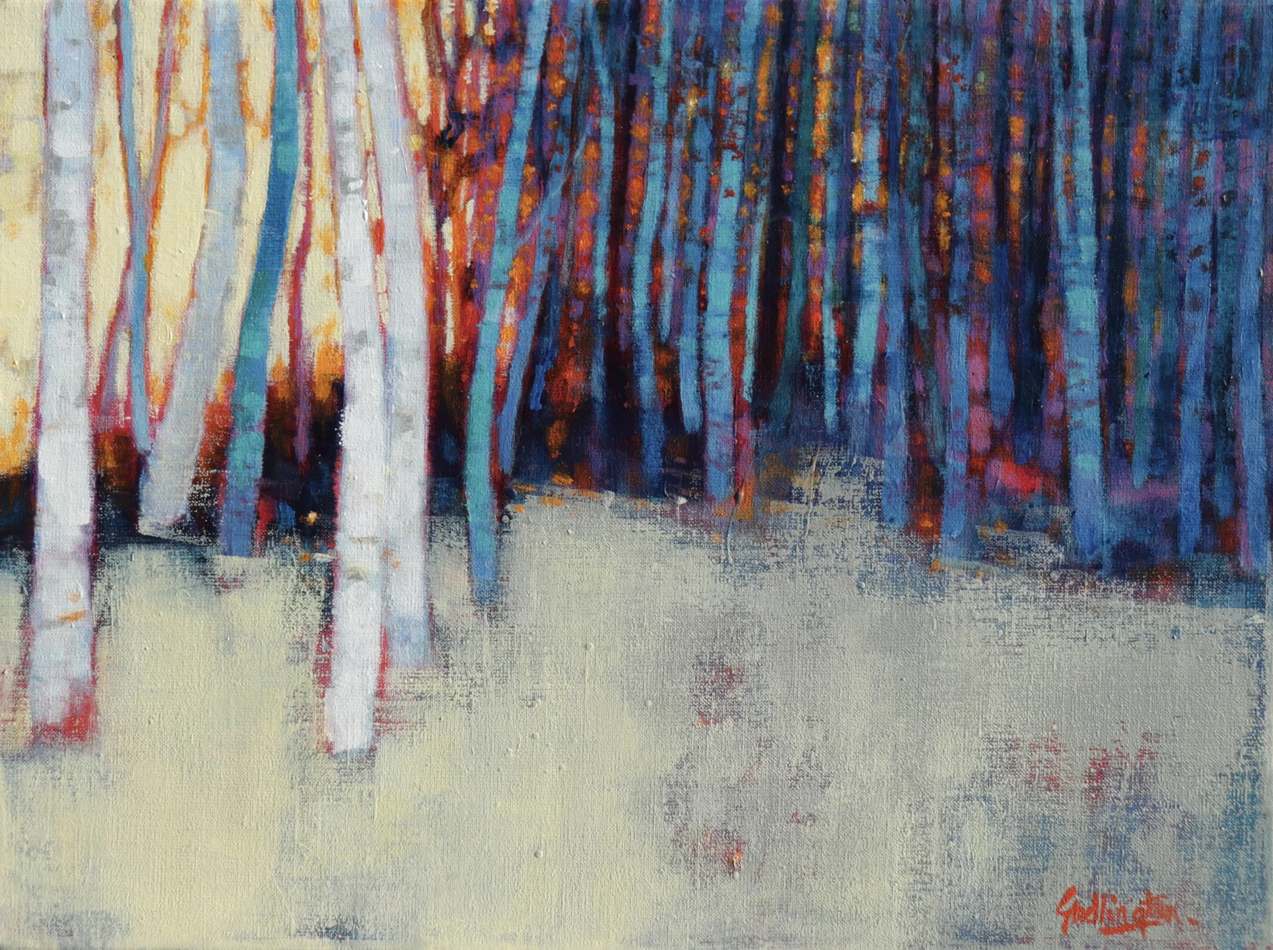 Winter Birches, Tulloch - 30x40cm - £475 - Enquire at 1896 Gallery, Boat of Garten