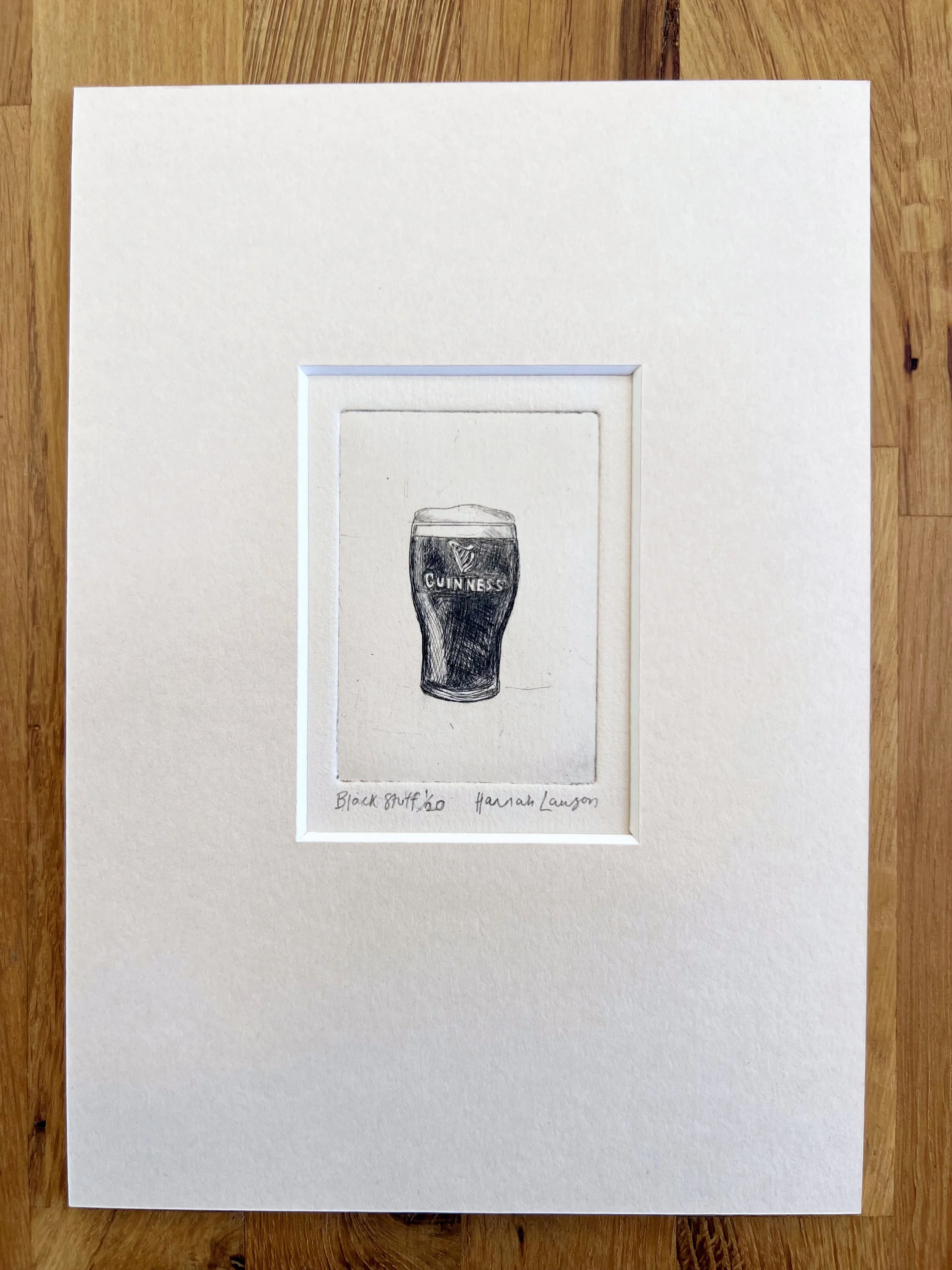 Black Stuff drypoint print