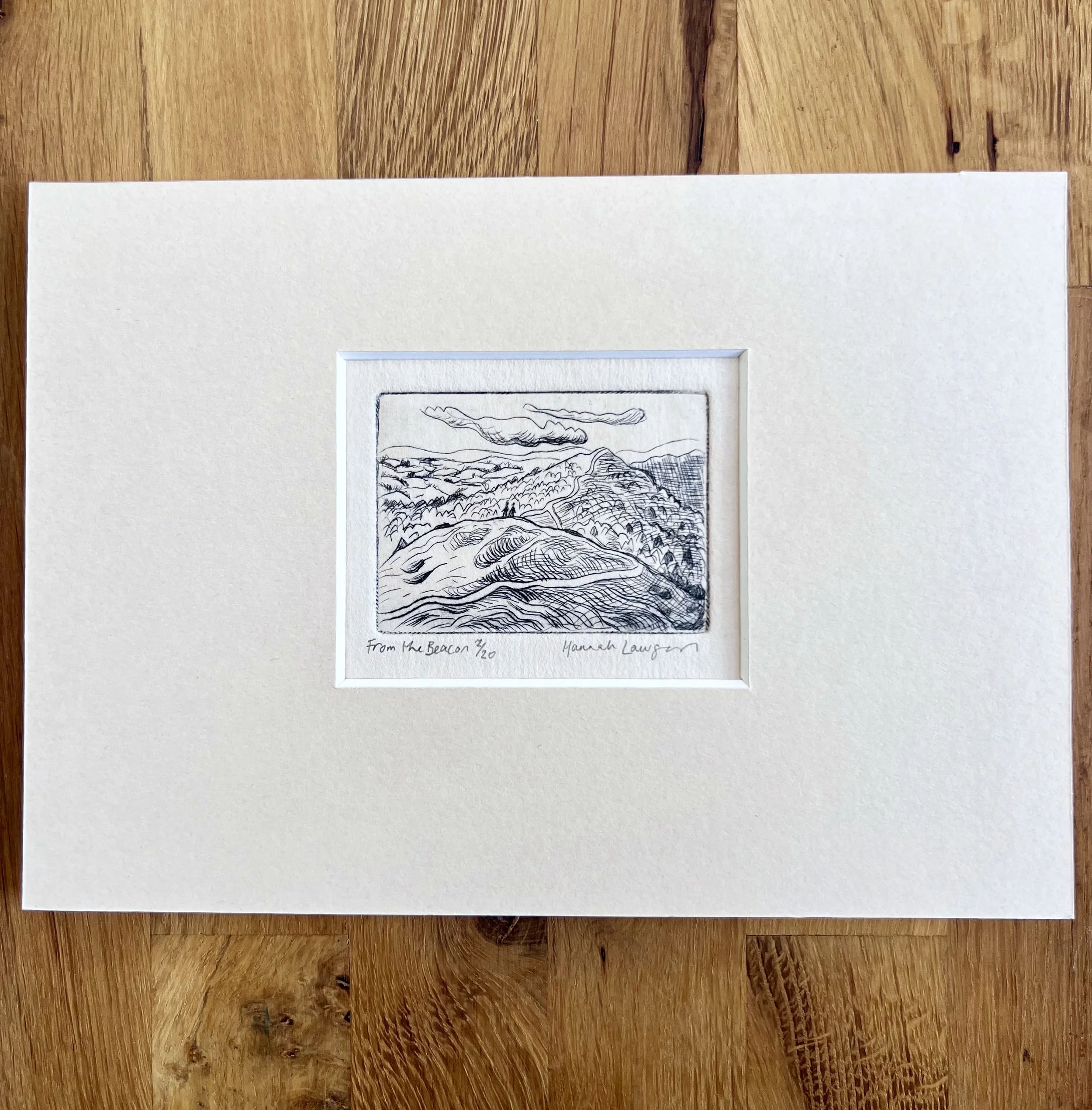 From the Beacon drypoint print
