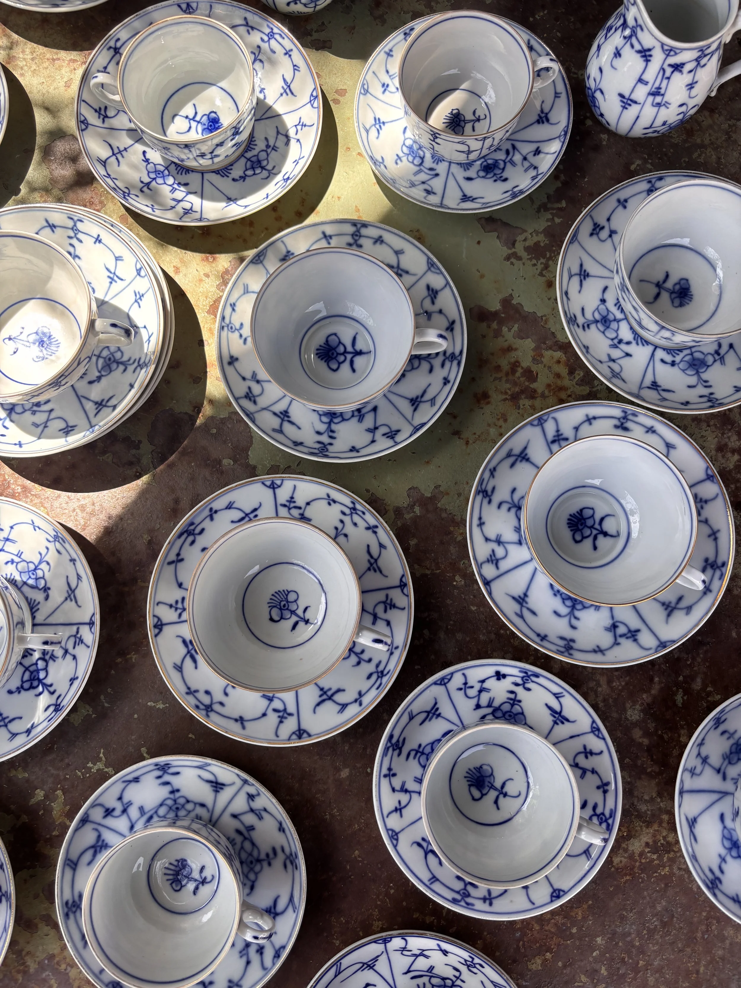 Service à thé et à café en porcelaine, Allemagne, circa fin XIXème