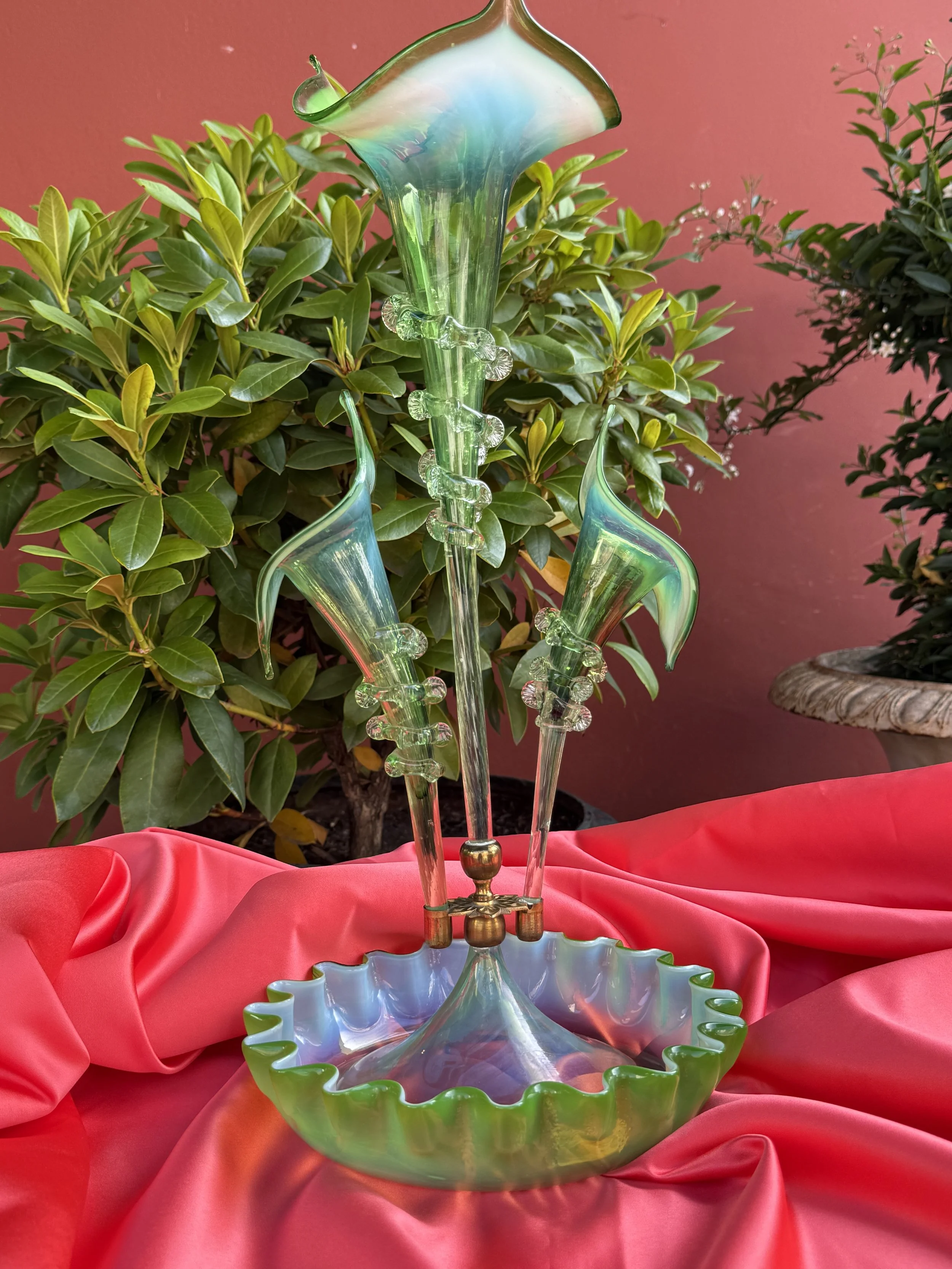 Centre de table en verre de Murano, XIXème siècle