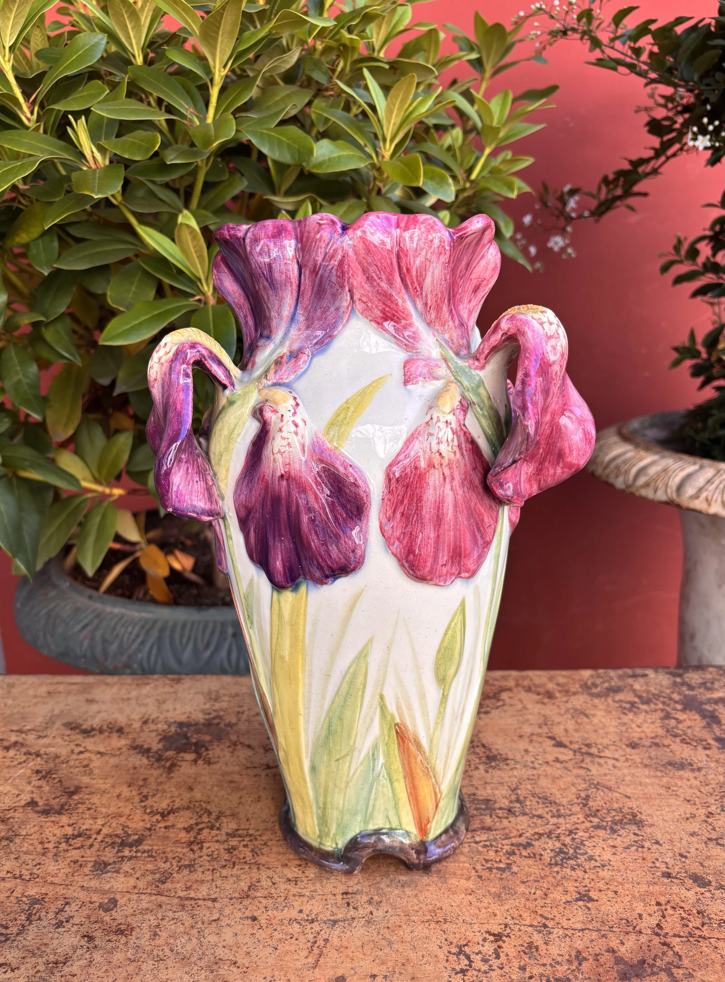 Vase en barbotine, Delphin Massier, XIXème siècle