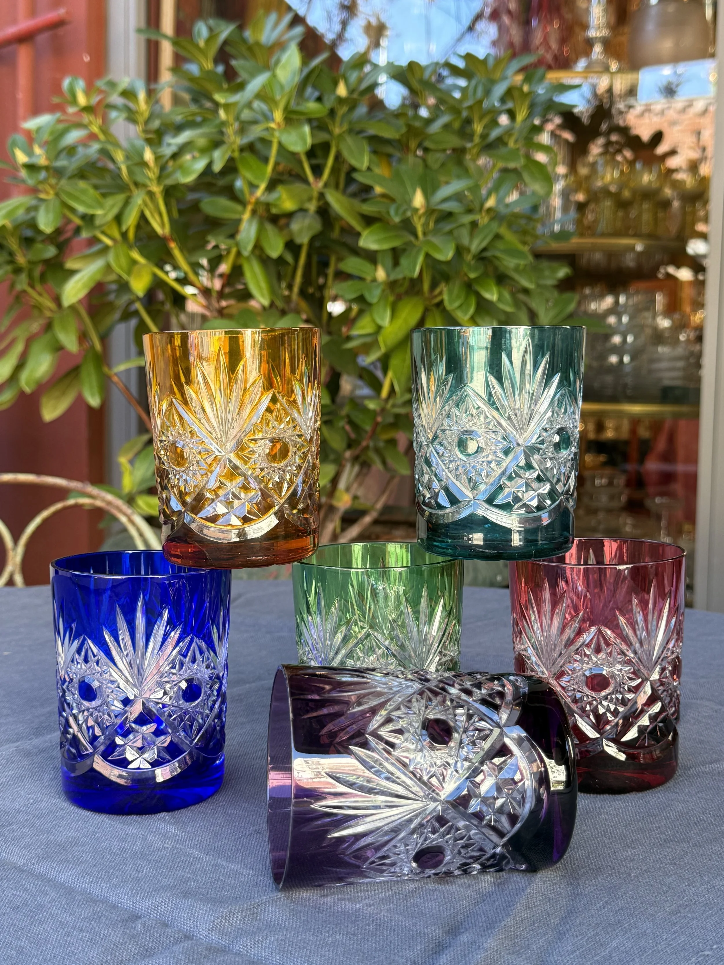 Verres à whisky en cristal, Etzel, XXème