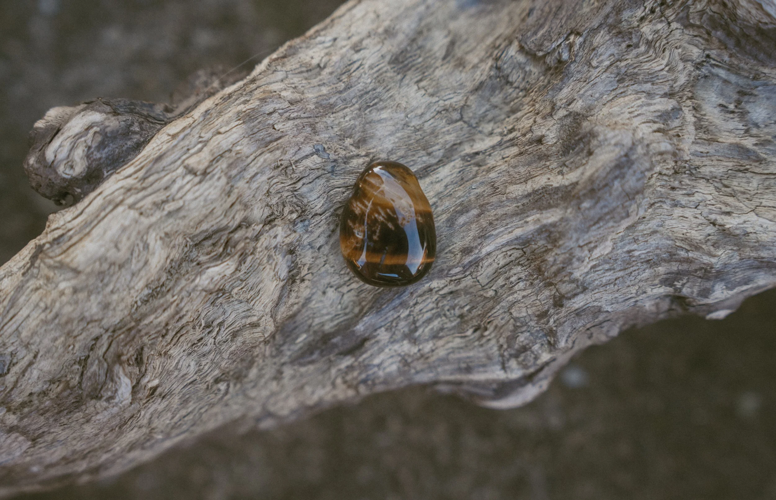 Tigerauge Trommelstein-Anhänger