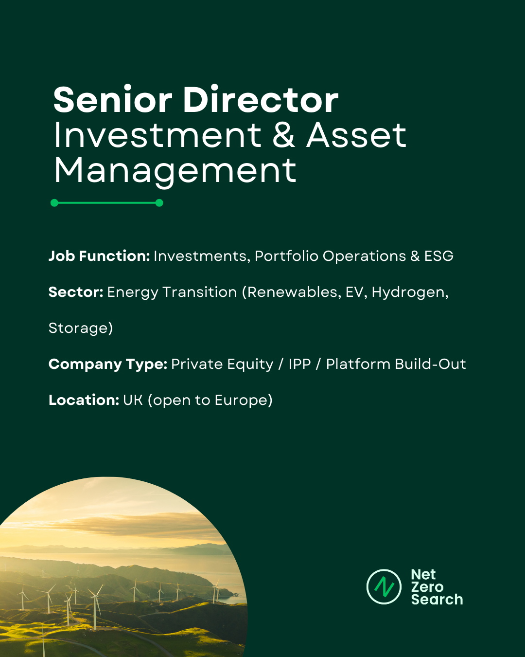 Senior Director Investment & Asset Management