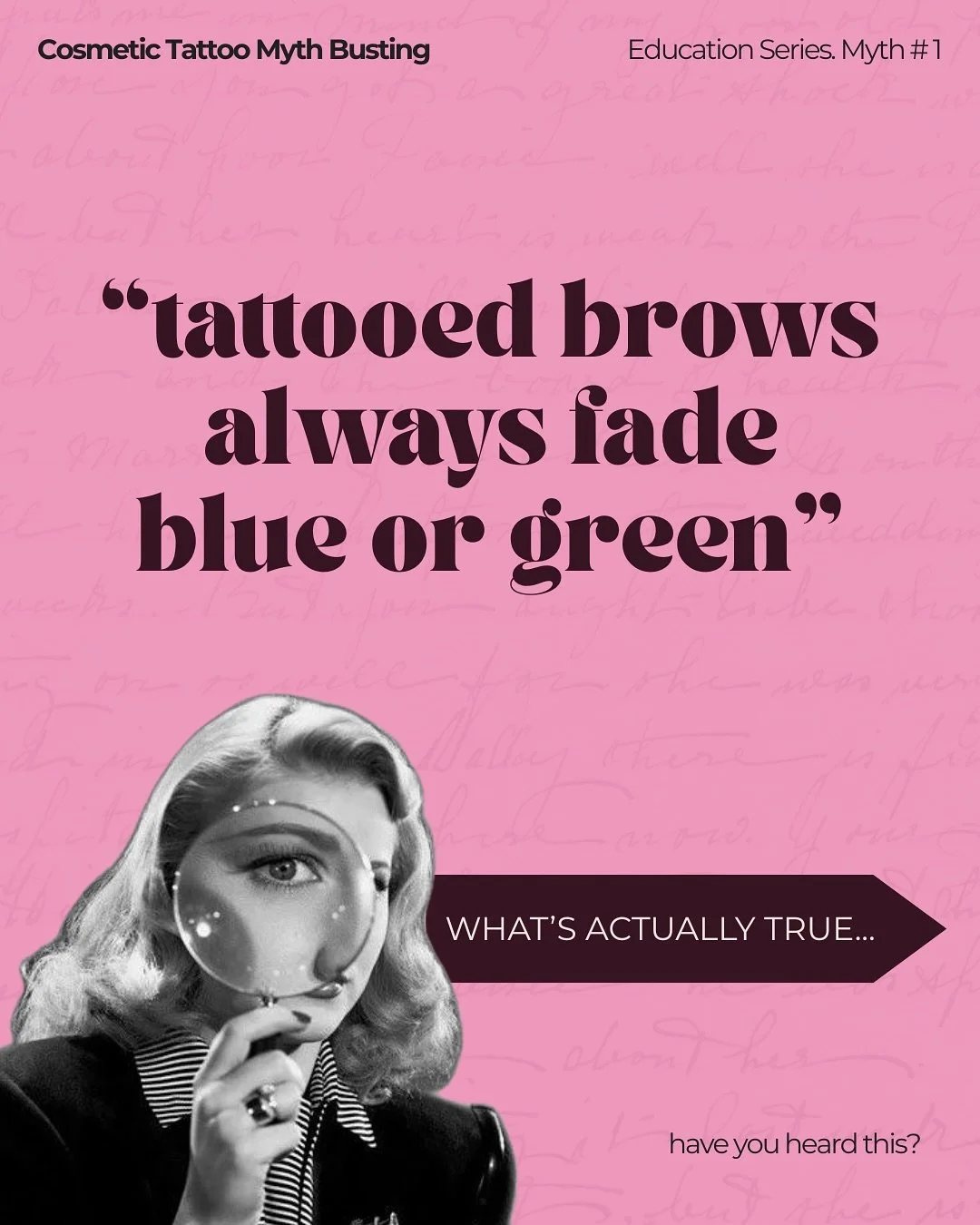 ✨ Cosmetic Tattoo Fact Check ✨

There are so many myths floating around about cosmetic tattooing &mdash; and most of them come from the early days when pigments and techniques were completely different.

This new series is here to set the record stra