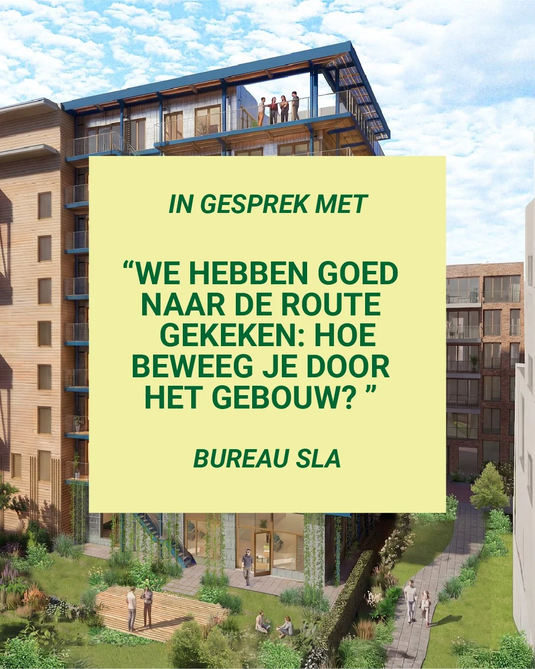 In gesprek met onze architect @bureausla over het ontwerpproces! 🧱