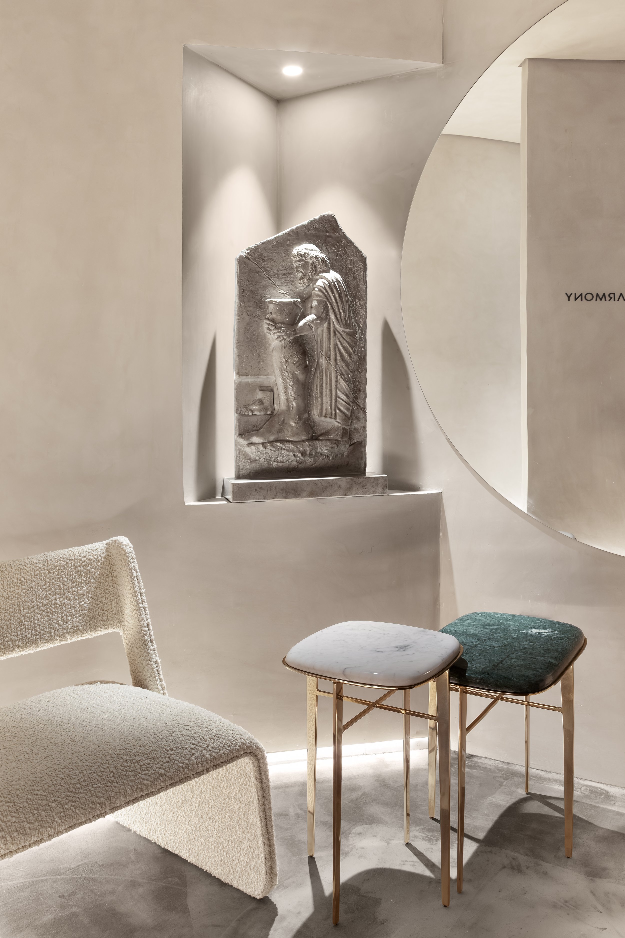 Recepção - Detalhe Escultura