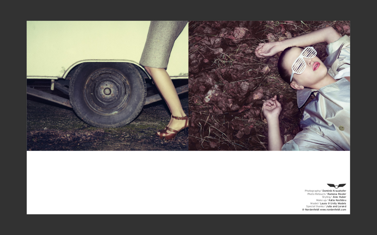 Photography / Dominik Kraushofer
Photo Retouch / Ramona Reuter
Styling / Alex Huber
Make up / Katia Kostidou
Model / Laura @ Unity Models
© Nordenfeldt  www.nordenfeldt.com

https://shop.schonmagazine.com/product/schon-2-ebook-download