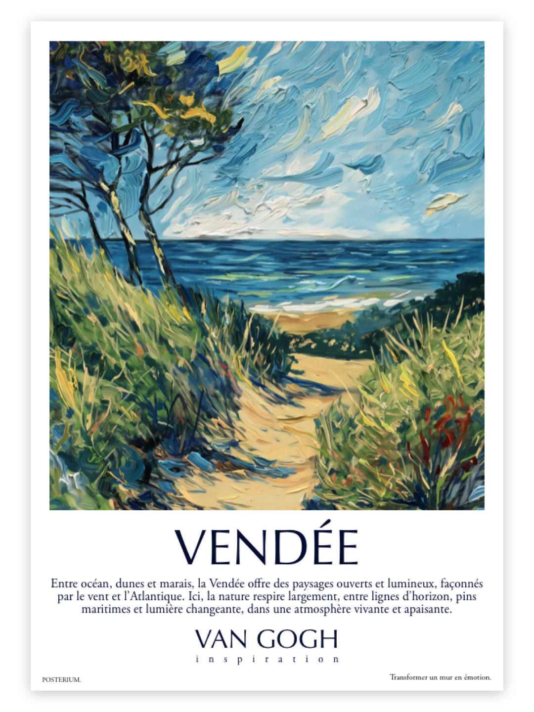 Vendée — affiche  Collection Van Gogh Inspiration