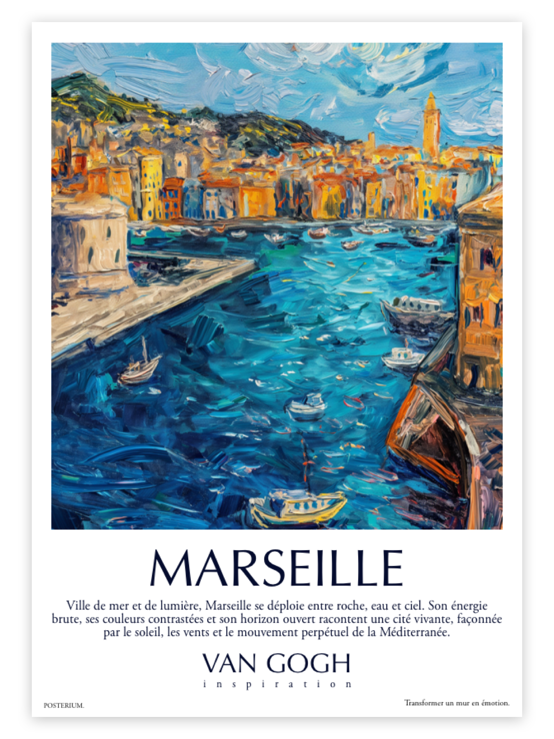 Marseille — affiche  Collection Van Gogh Inspiration