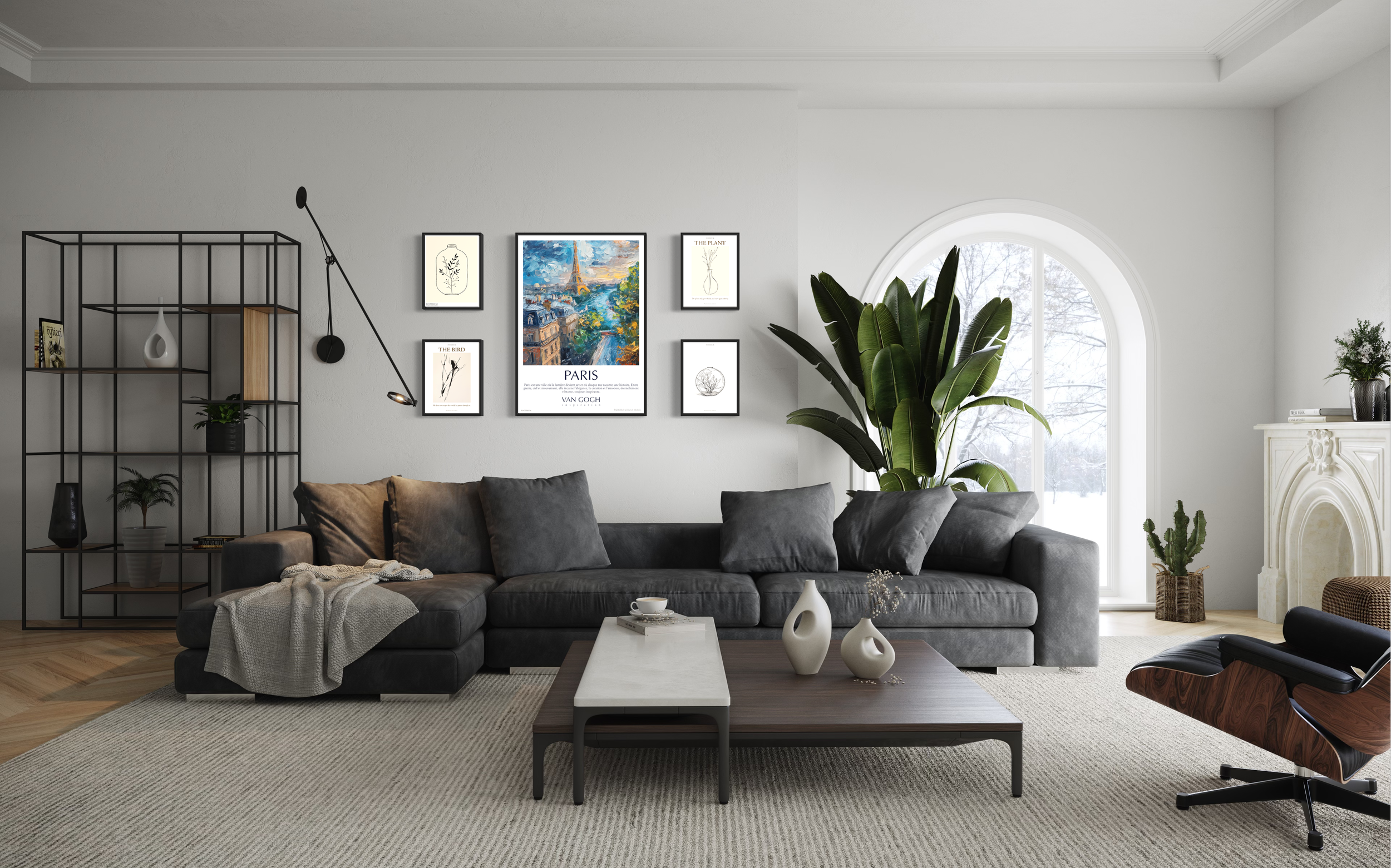 Mur de cadres moderne : 5 idées pour une décoration murale harmonieuse