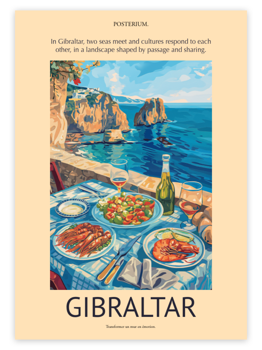 A Good Place To Be – Gibraltar affiche Design insertion