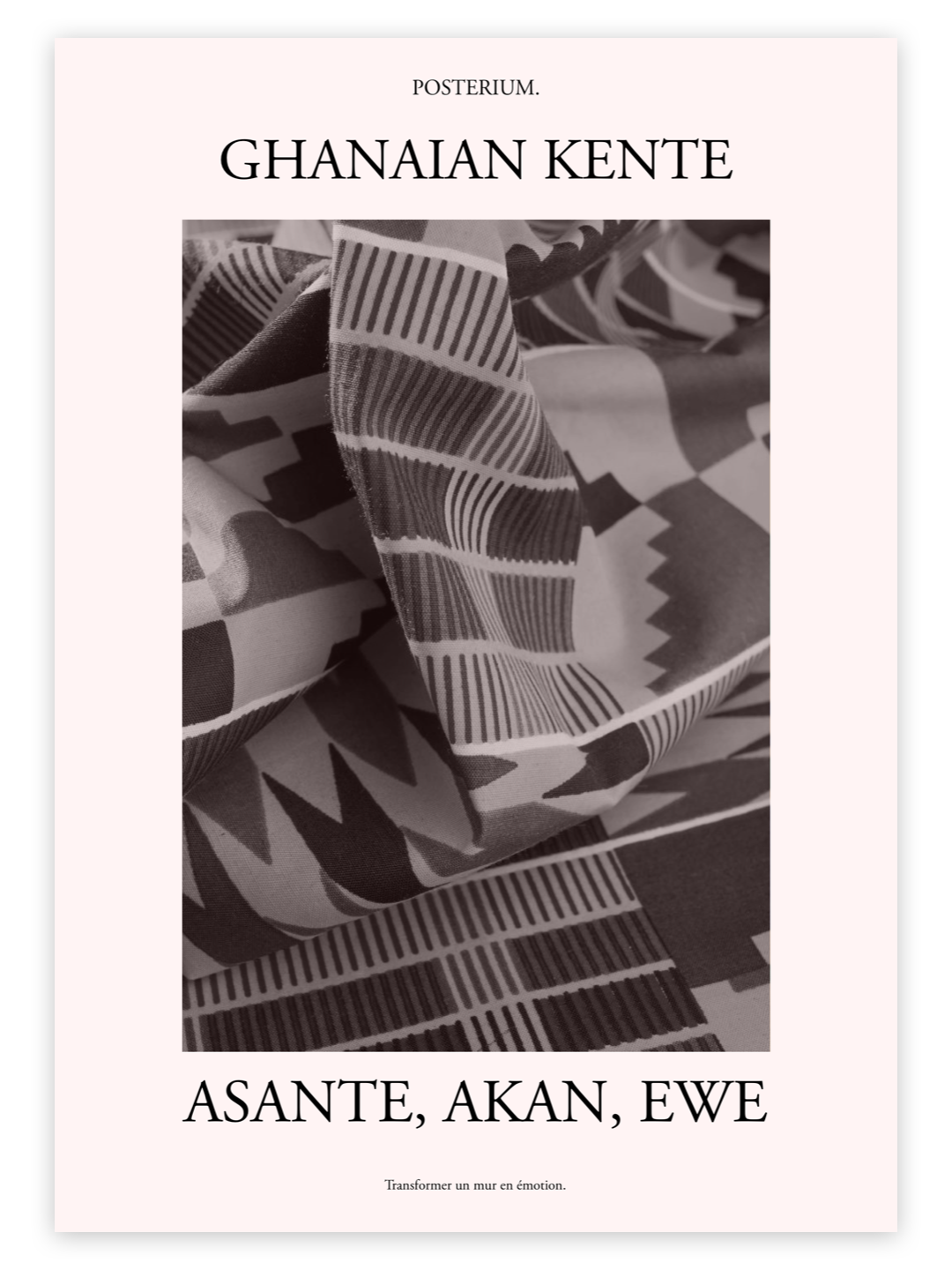Ghanaian kente poster affiche