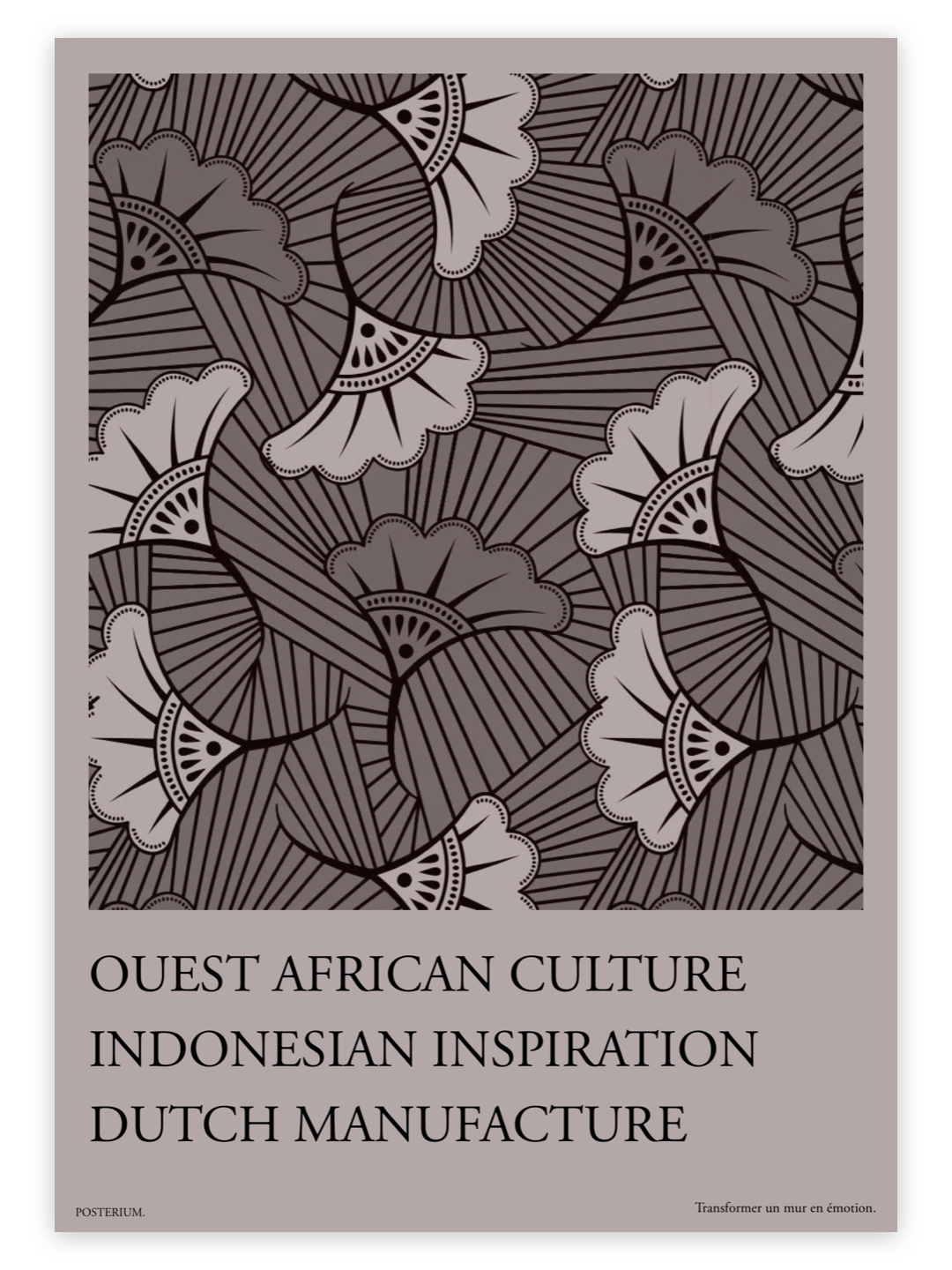 Ouest african wax poster N°1 affiche