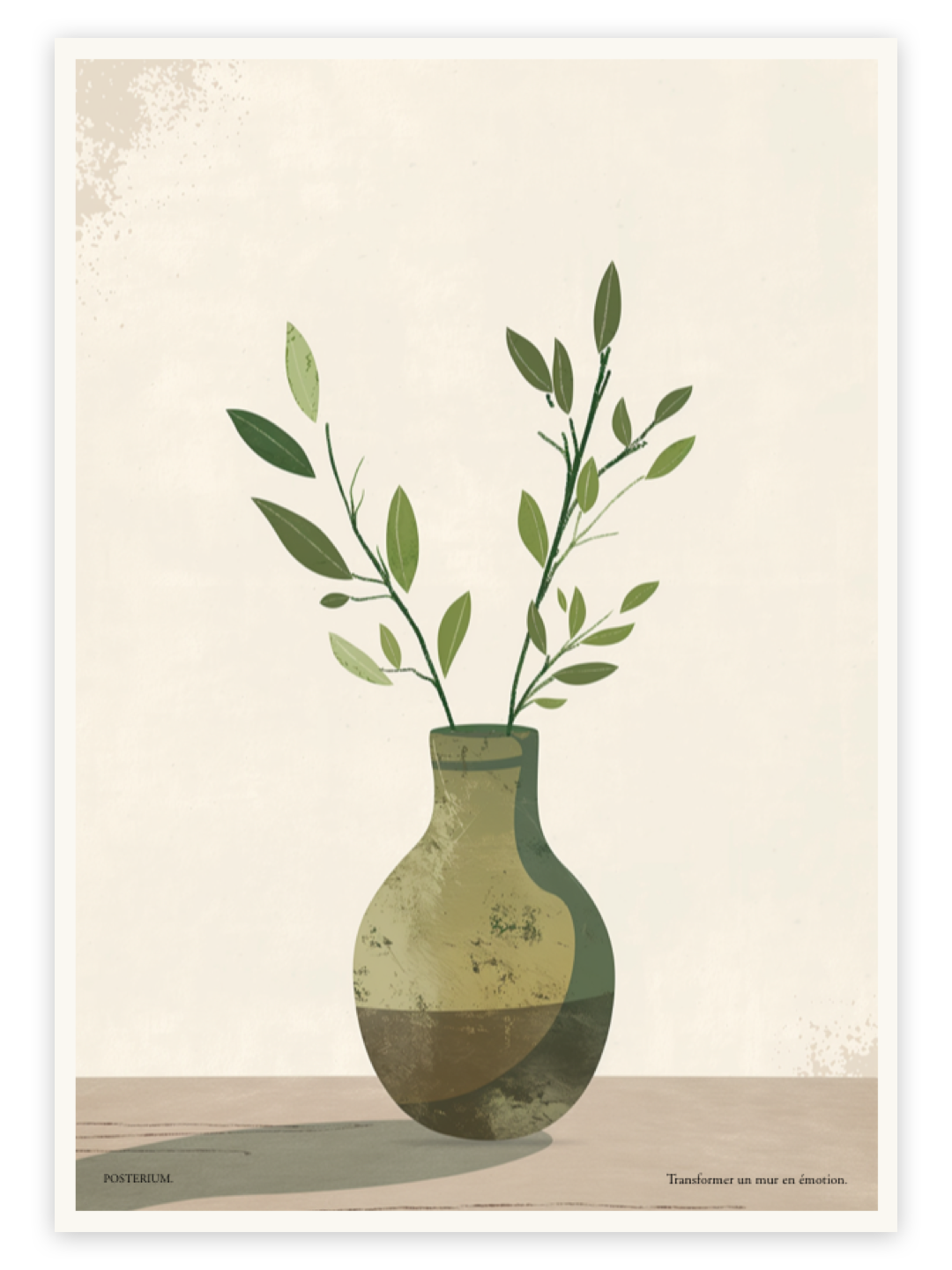 Le vase - affiche Collection Botanique