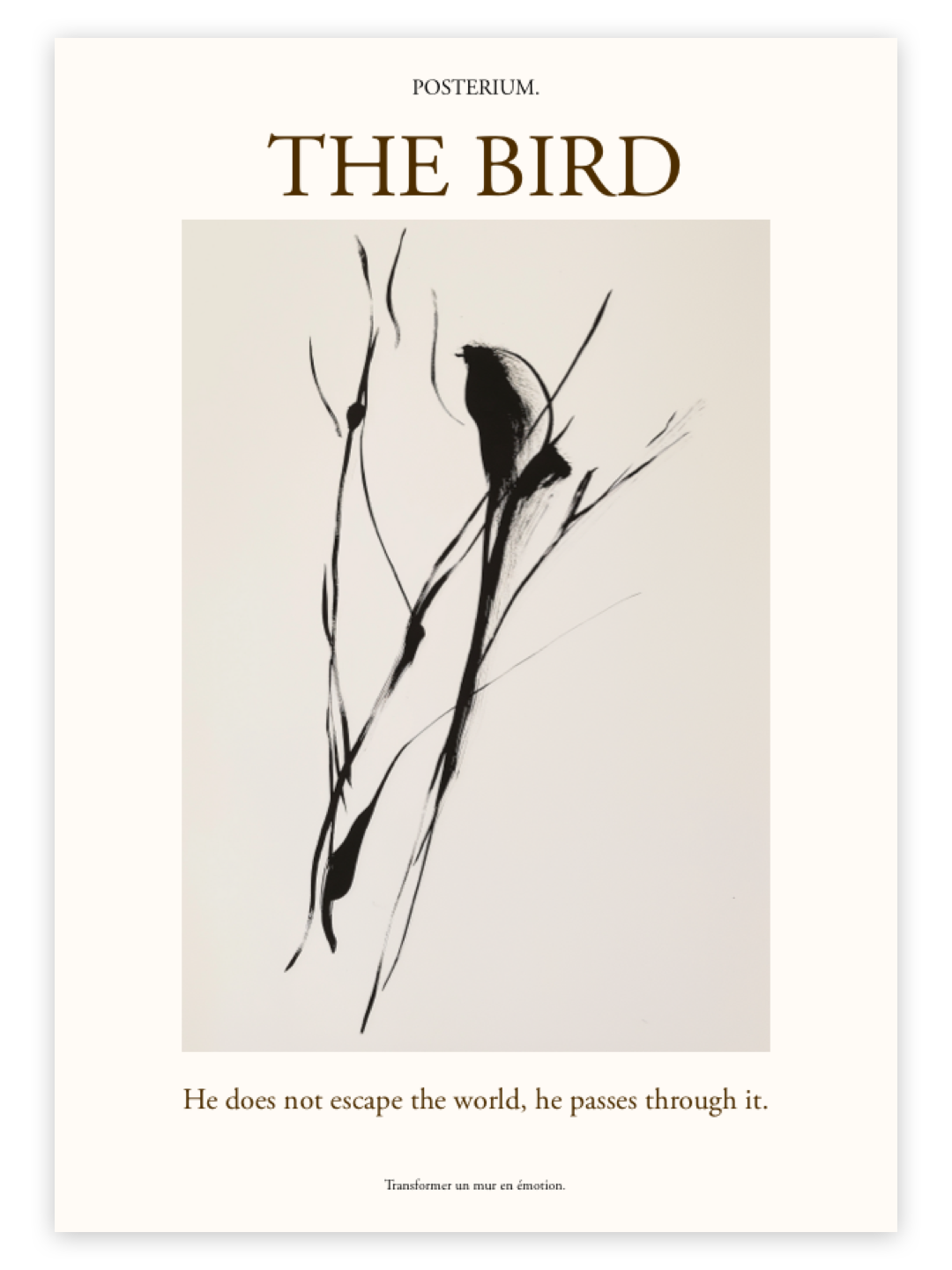 The bird. Line Vol.1 N°4 – affiche Collection Line Vol.1