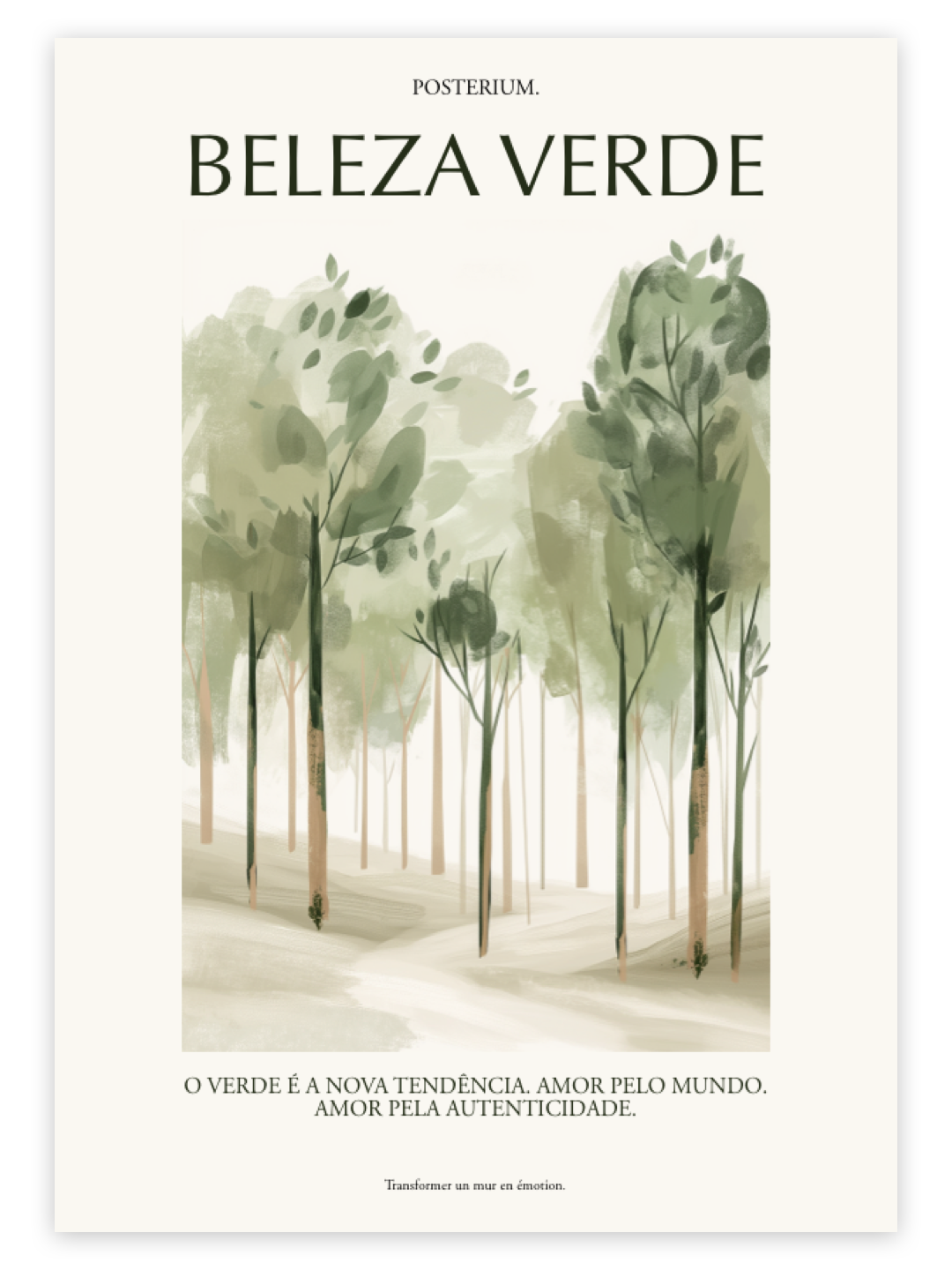 Beleza Verde – affiche  Collection Botanique