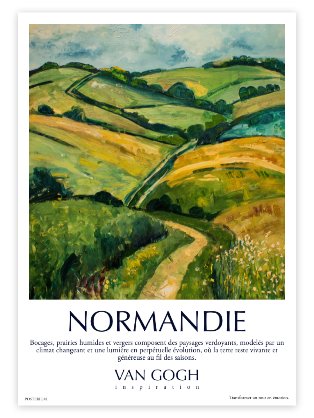 Normandie — affiche  Collection Van Gogh Inspiration