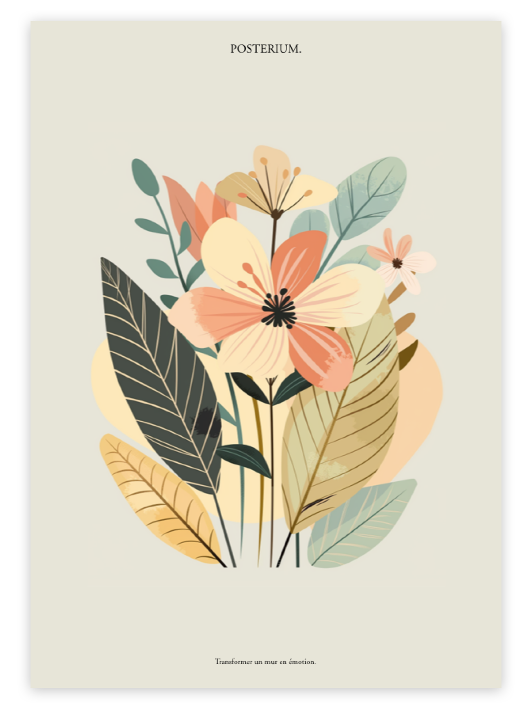 Fleur Équilibre - Affiche printemps 2026