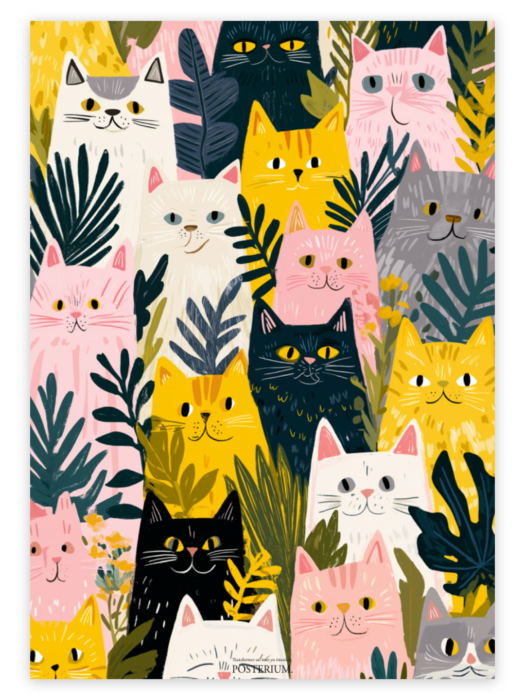Jardin des chats - Affiche printemps 2026
