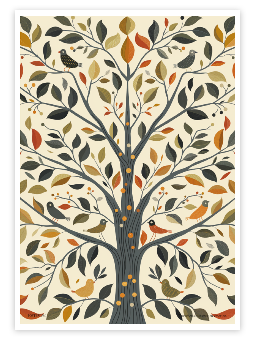 Arbre aux oiseaux - Affiche printemps 2026