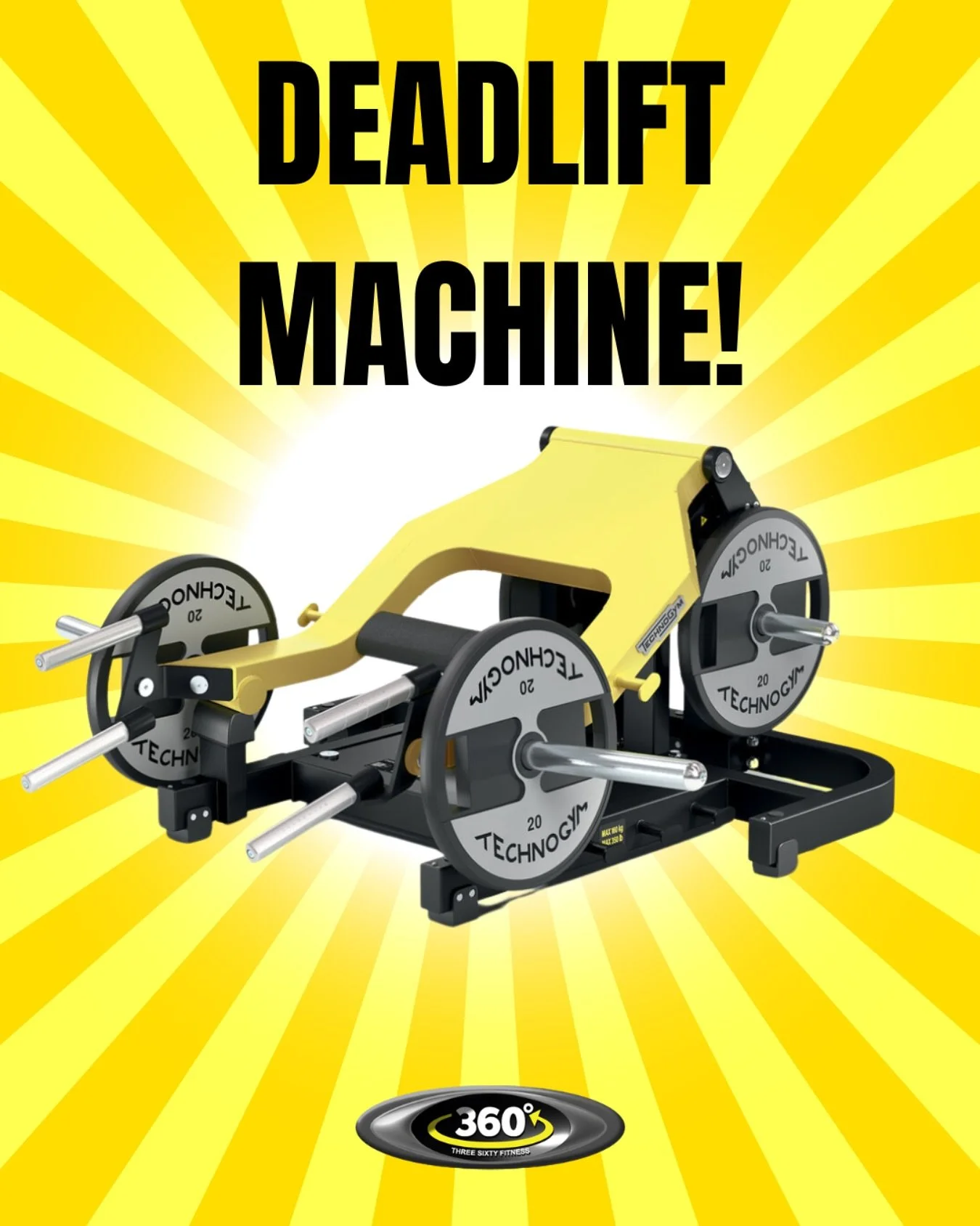🚨 It&rsquo;s the Deadlift Machine!
 Load it up, lock in, and feel the power! All the benefits of a traditional deadlift with more control and less setup time.
 Your posterior chain just got an upgrade 💪
 #360Fitness #RefurbReveal #DeadliftMachine