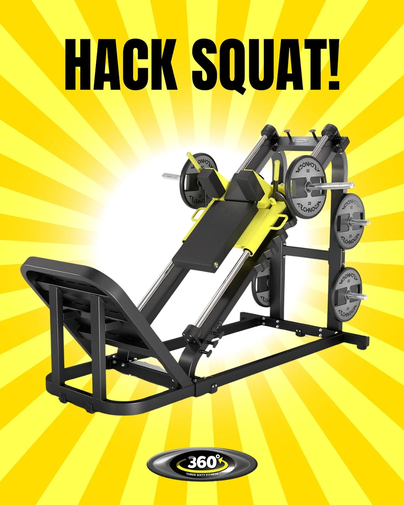 It&rsquo;s the Hack Squat!
 Heavy, smooth, and built to challenge your legs from start to finish.
 Coming this December- you asked for it, we delivered!
 #360Fitness #HackSquat #RefurbReveal