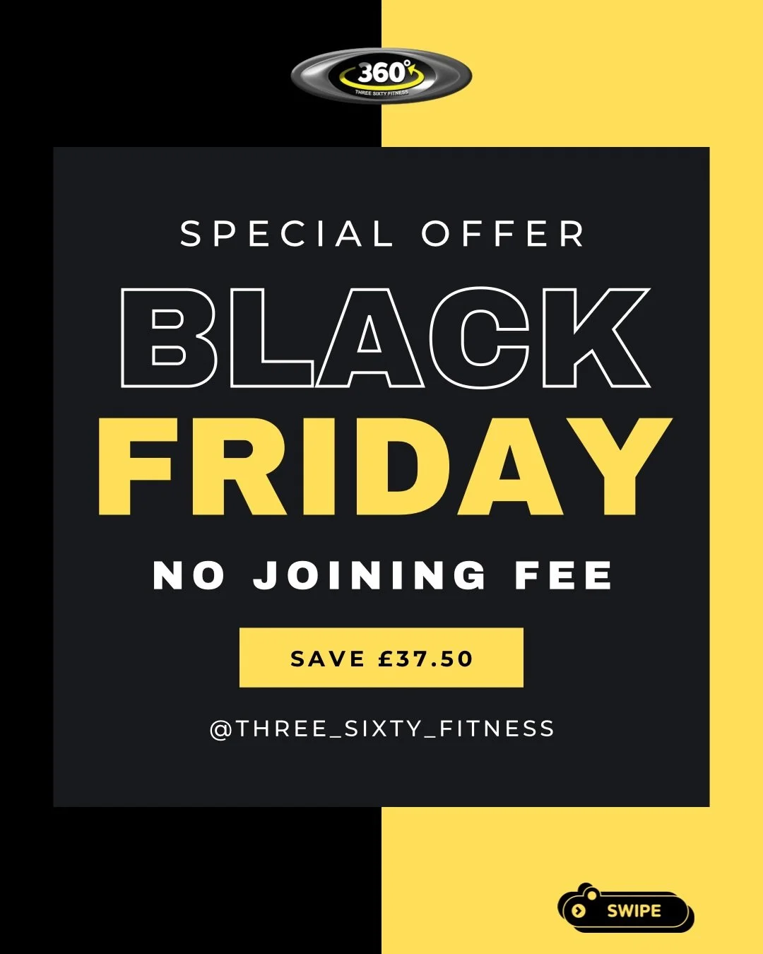 🖤💥 BLACK FRIDAY IS HERE! 💥🖤

From Friday 28th &ndash; Sunday 30th November, we&rsquo;re dropping some HUGE savings you won&rsquo;t want to miss!

✨ NO joining fee on our 3-month contract, that&rsquo;s &pound;37.50 saved instantly!

✨ PT Block Dea