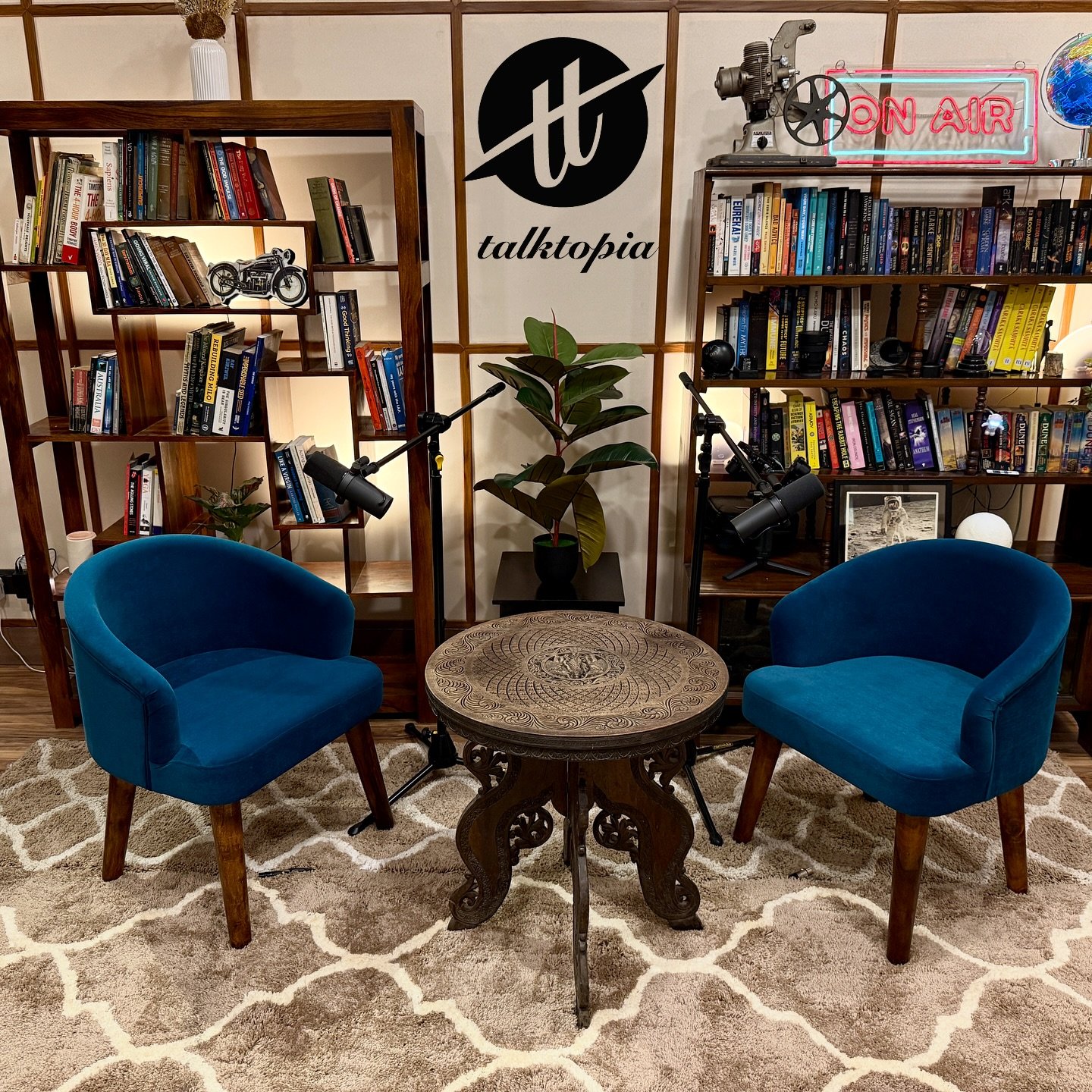 Come in. Take a seat. Lets talk. 

#talktopia #podcasts #podcastersofinstagram #podcastinglife #podcast #podcaststudio