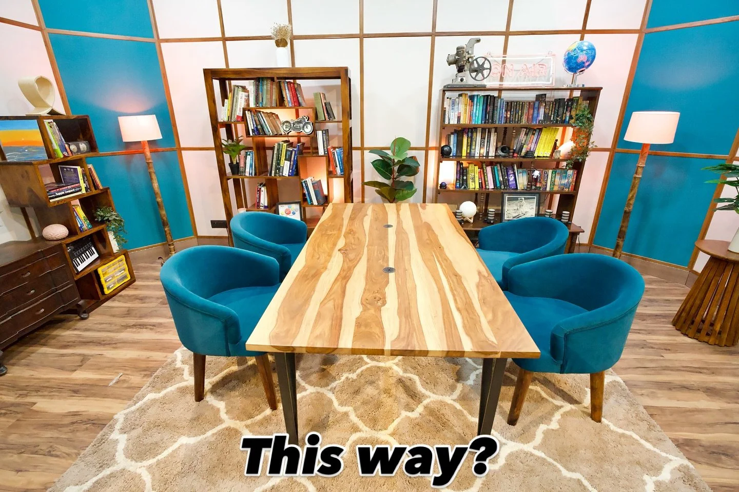 However you want the table oriented, however you want the seating arranged, we can do it for you. Just book, take a seat and let&rsquo;s start your podcast. 

#podcastersofinstagram #podcast #podcaststudio #elfstudios #talktopiapodcasts #startyourjou
