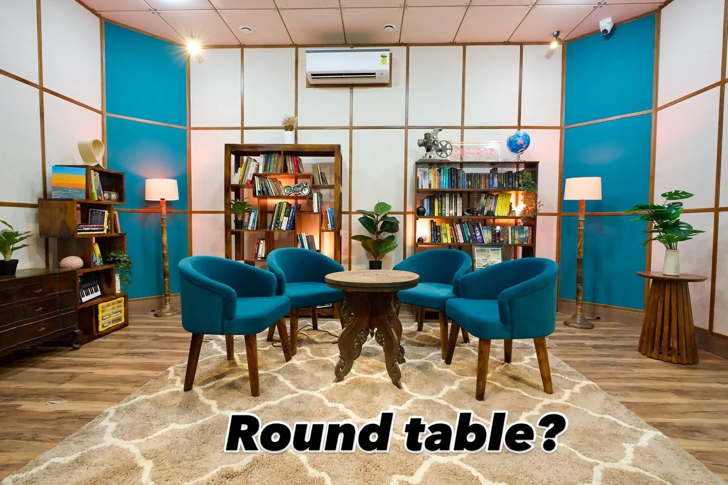 Round table or long table? 2 seats or 4 seats? All this and more are possible at Talktopia. Just book your slot, take a seat and start a conversation. 

#podcast #podcaststudio #podcastlife #studioforpodcast #studioforpodcasters #musicstudio #recordi