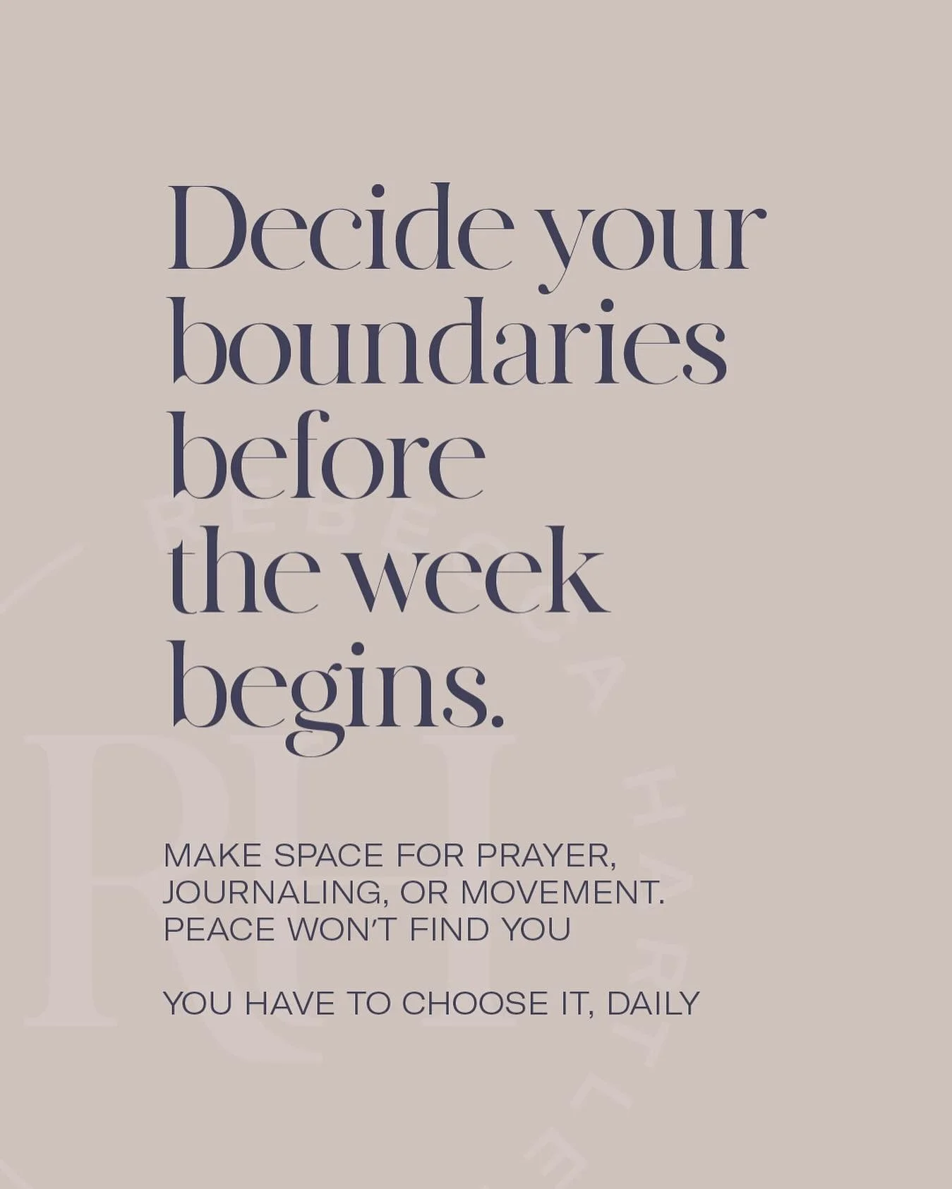 Boundaries aren&rsquo;t walls, they&rsquo;re foundations.

When you choose peace first, everything else begins to align. 🕊️

This week, give yourself permission to protect your energy and honour your priorities.

#HealthyBoundaries #MindsetMatters #