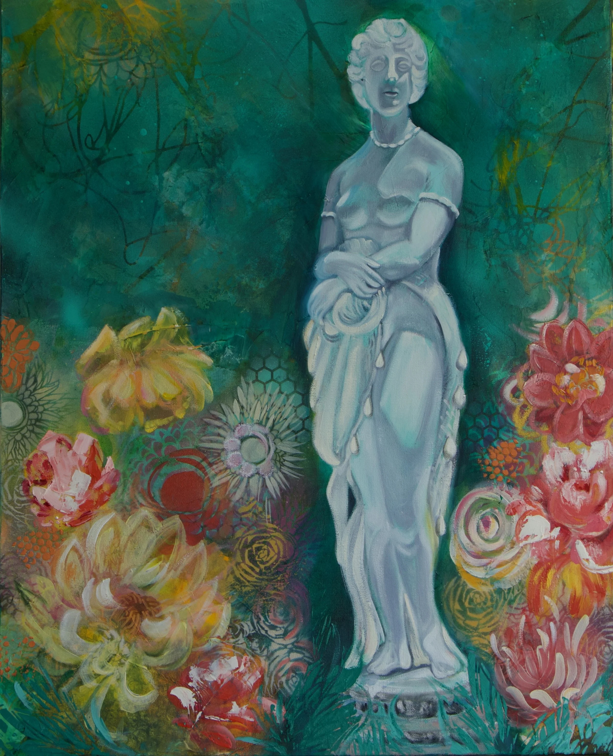 Classical Elegance Floral Canvas