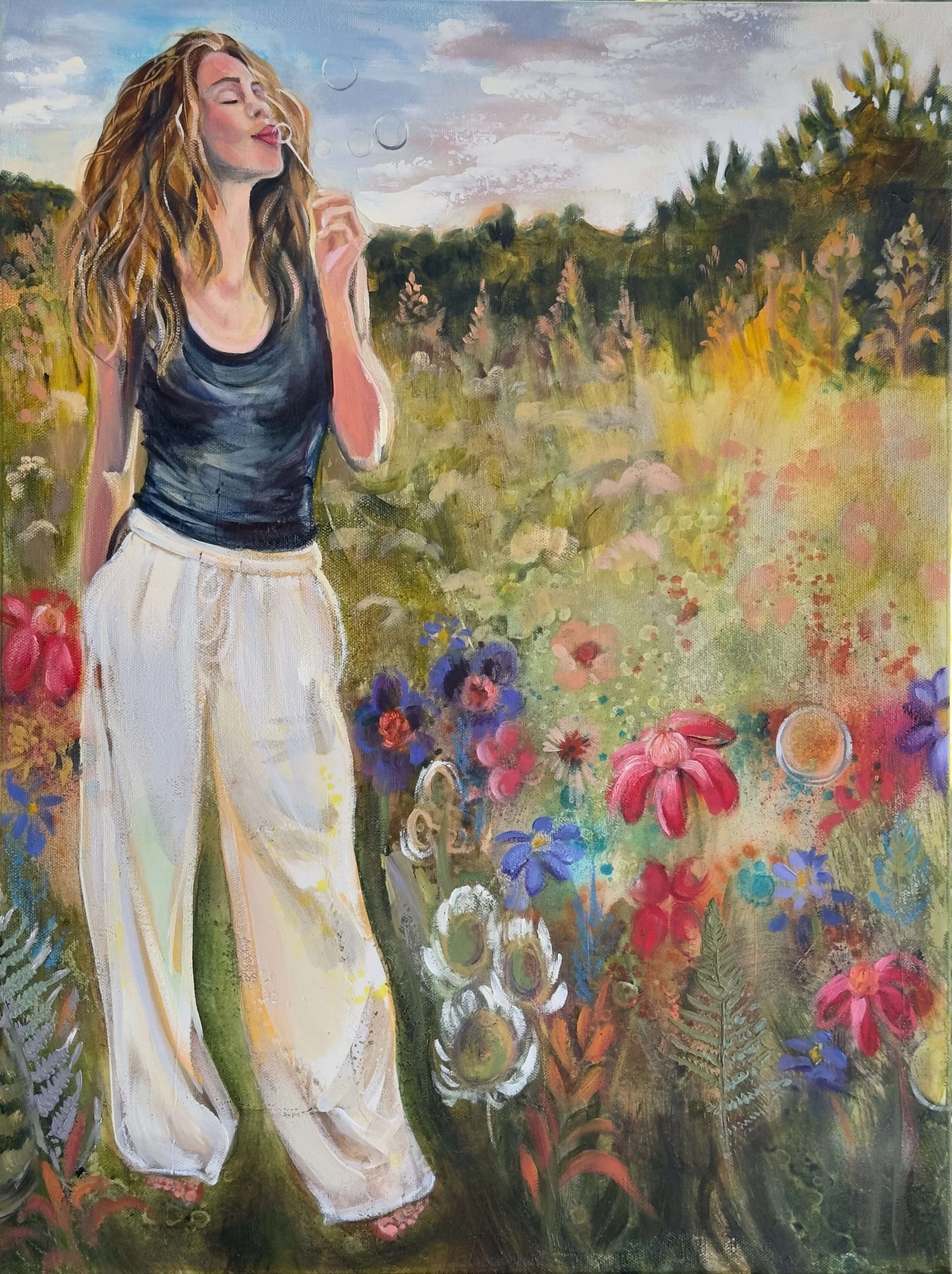 Blissful Garden Escape by Stephanie Dobbins