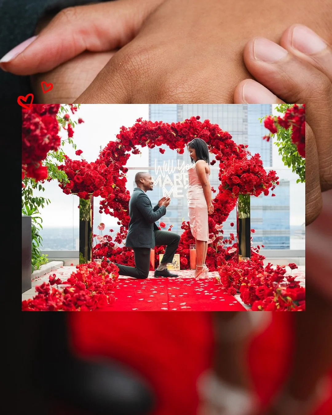Caught this unforgettable moment on a rooftop in Philly &mdash; a surprise proposal between two people I&rsquo;d never met, but instantly felt connected to through the lens.

The joy, the nerves, the way she looked at him after he went on one knee&he