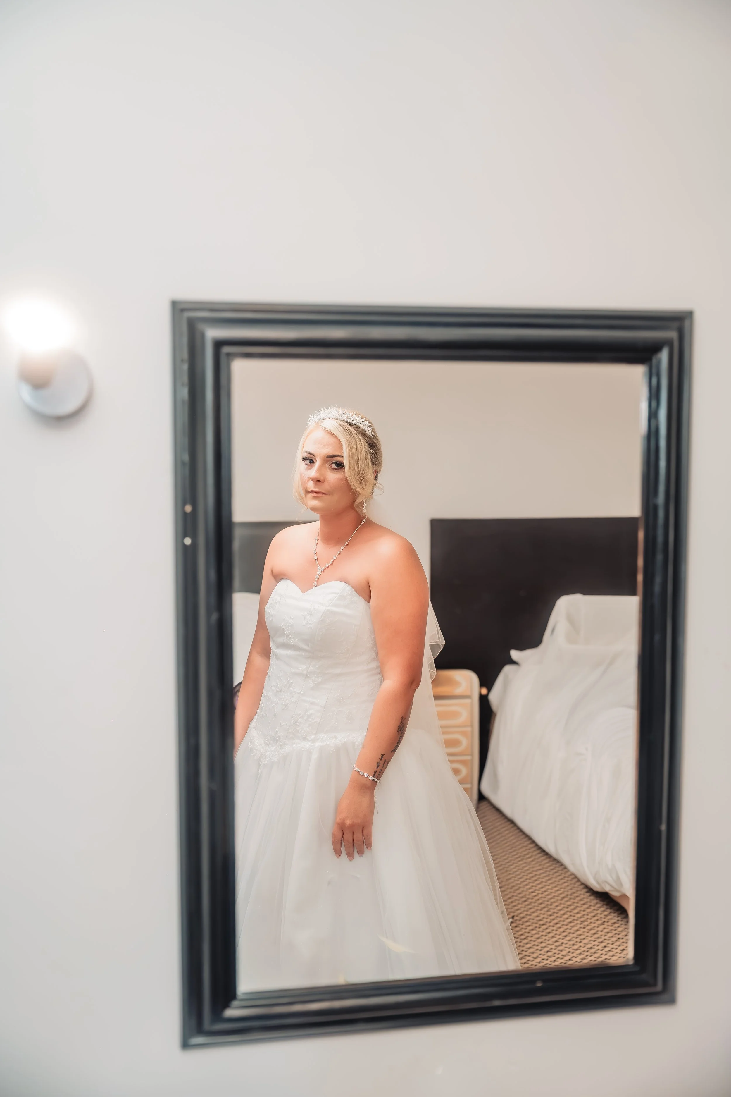 Kayleigh and Lewis wedding-Brook Marston Farm Hotel-Bridal prep